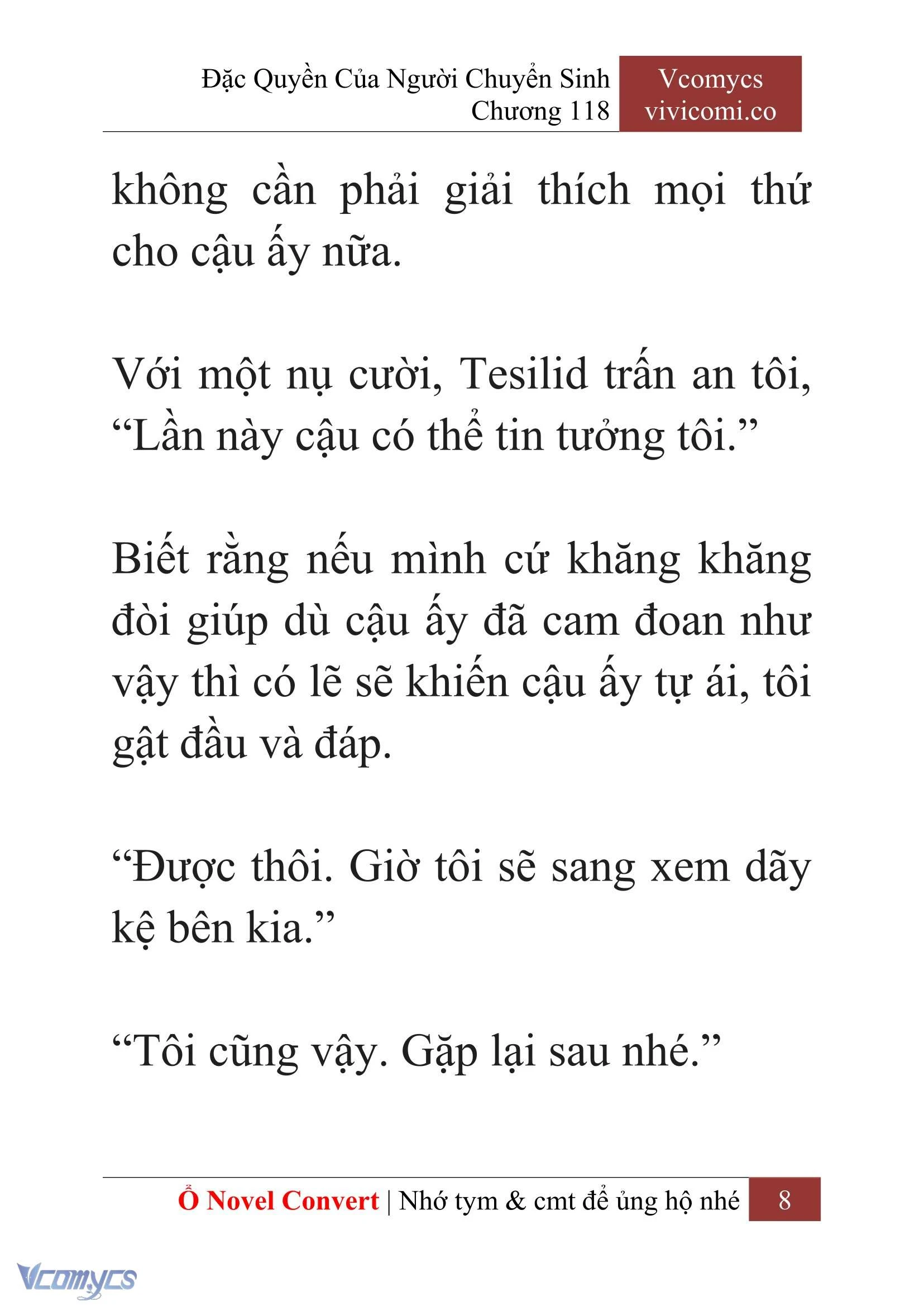 [Novel] Đặc Quyền Của Người Chuyển Sinh Chapter  118 - 10