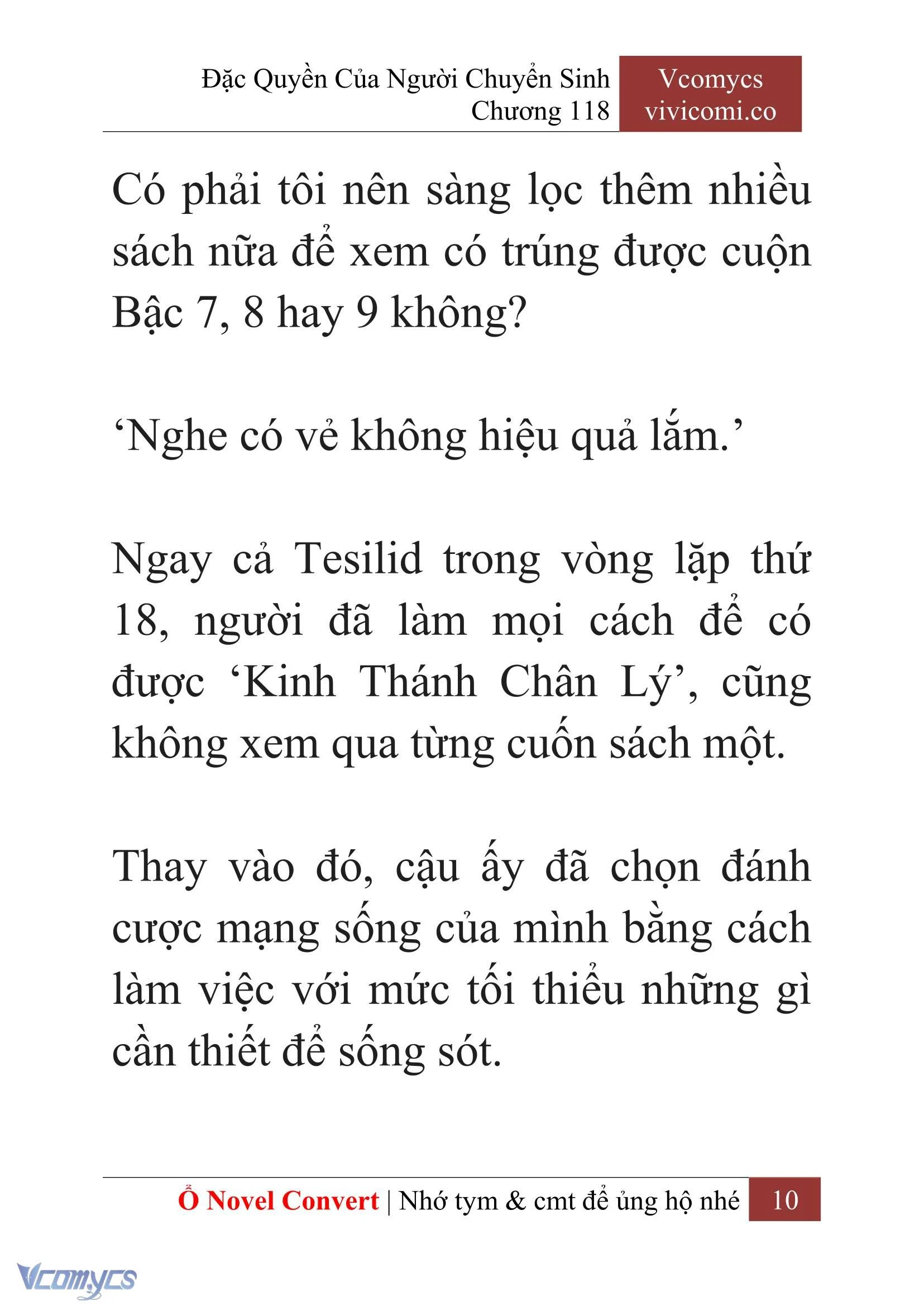 [Novel] Đặc Quyền Của Người Chuyển Sinh Chapter  118 - 12