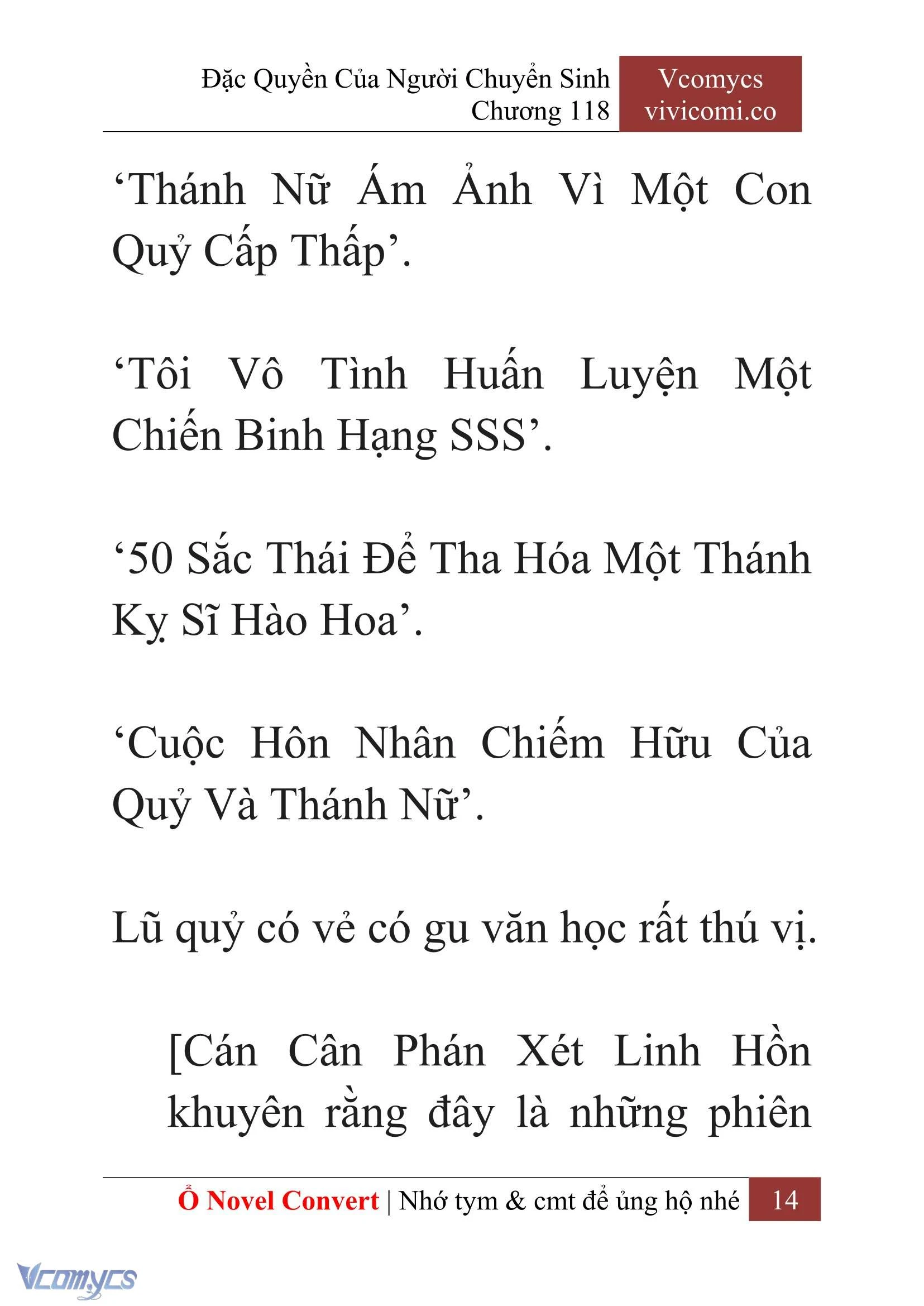 [Novel] Đặc Quyền Của Người Chuyển Sinh Chapter  118 - 16
