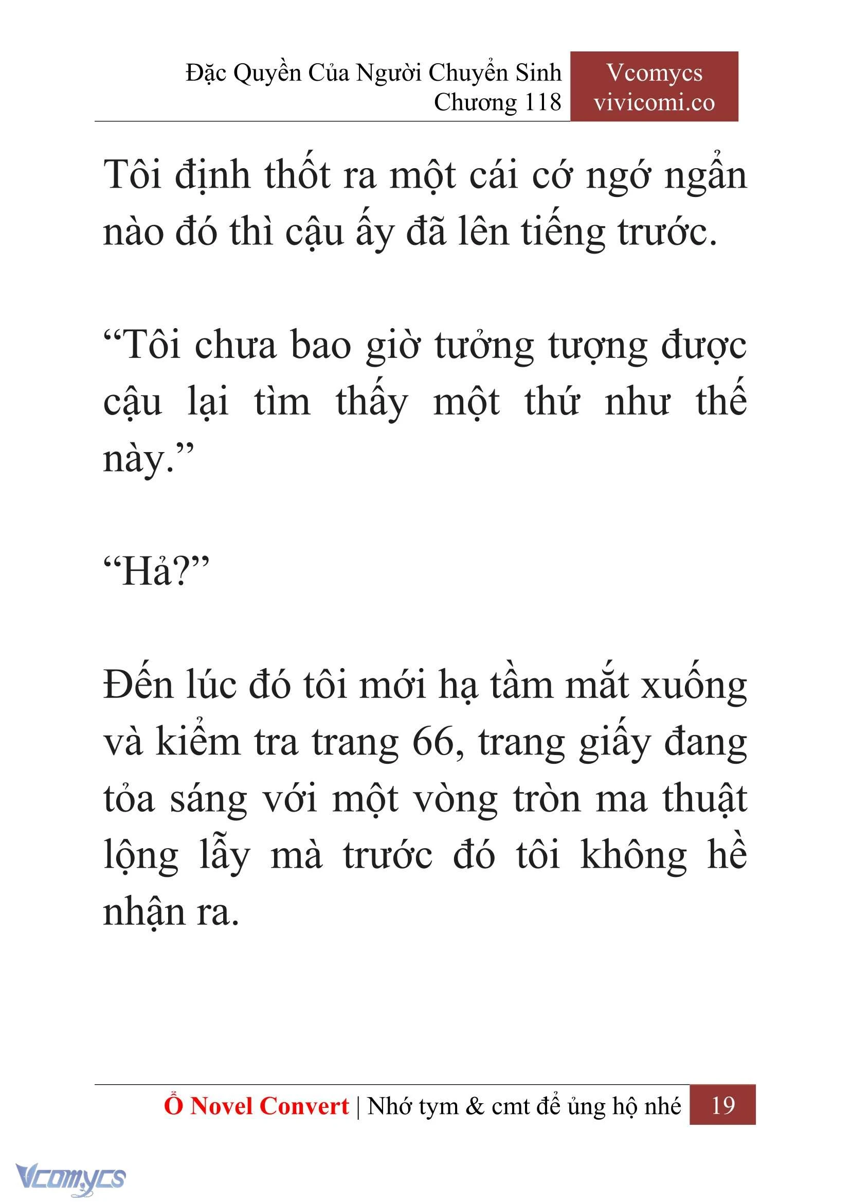 [Novel] Đặc Quyền Của Người Chuyển Sinh Chapter  118 - 21