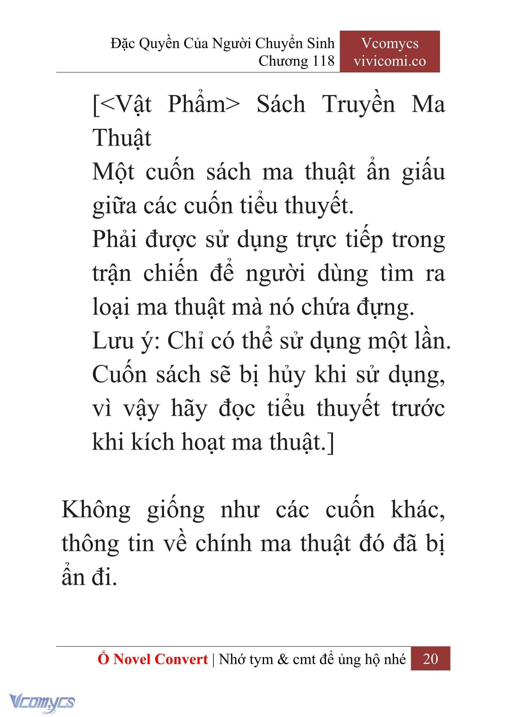 [Novel] Đặc Quyền Của Người Chuyển Sinh Chapter  118 - 22