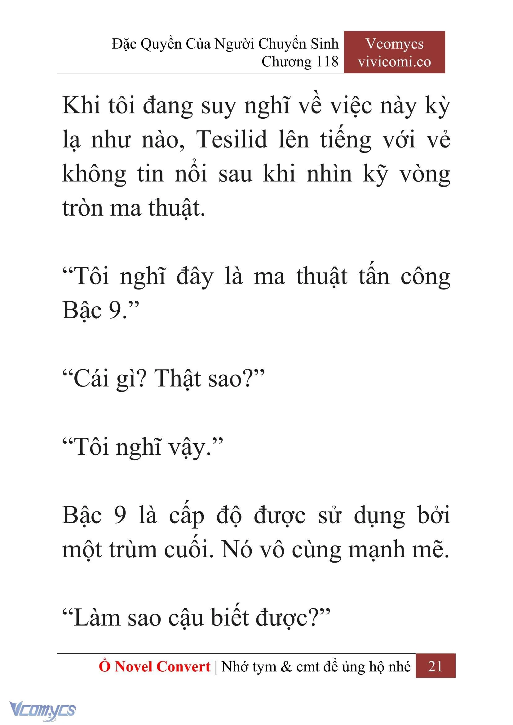 [Novel] Đặc Quyền Của Người Chuyển Sinh Chapter  118 - 23