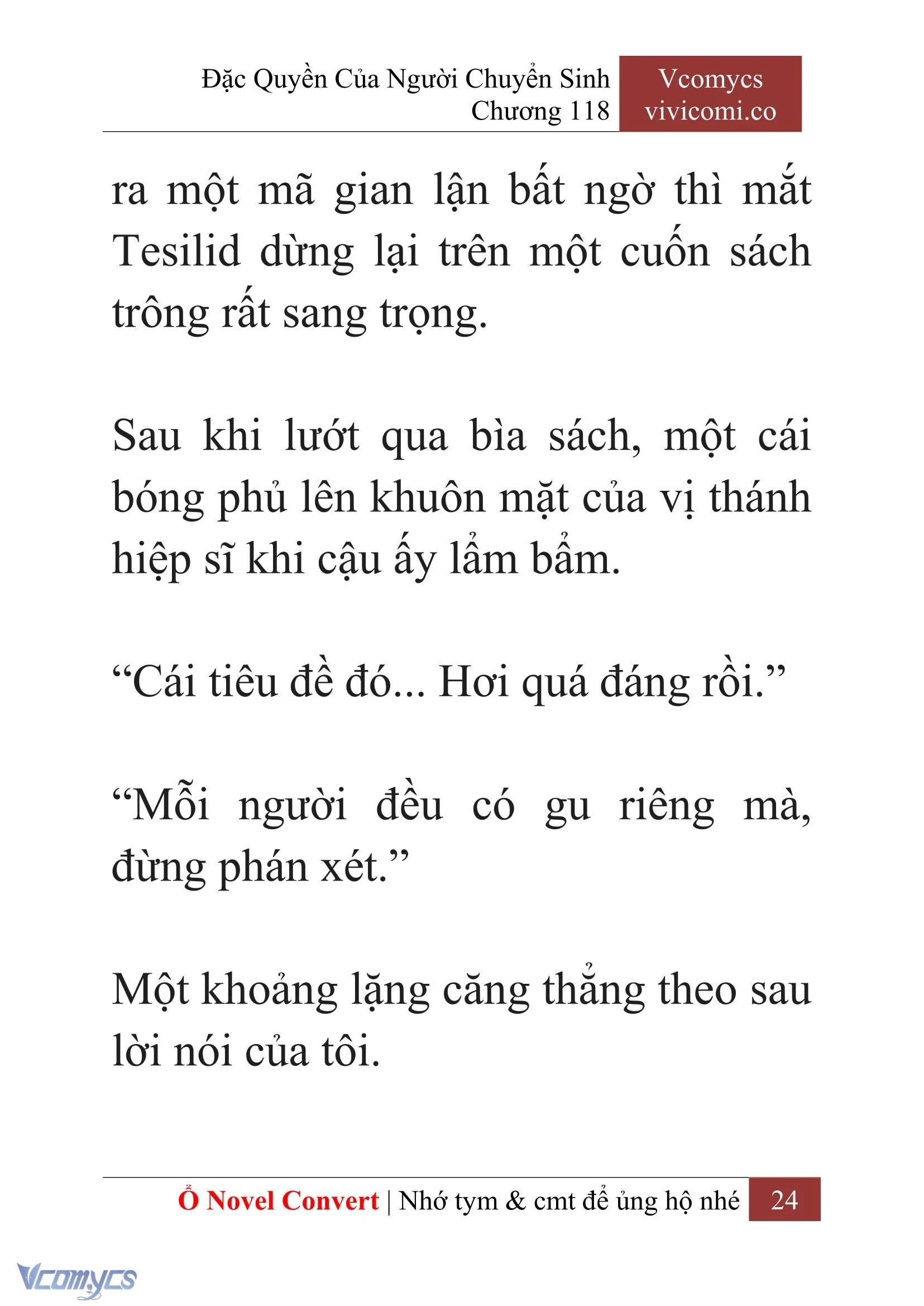 [Novel] Đặc Quyền Của Người Chuyển Sinh Chapter  118 - 26