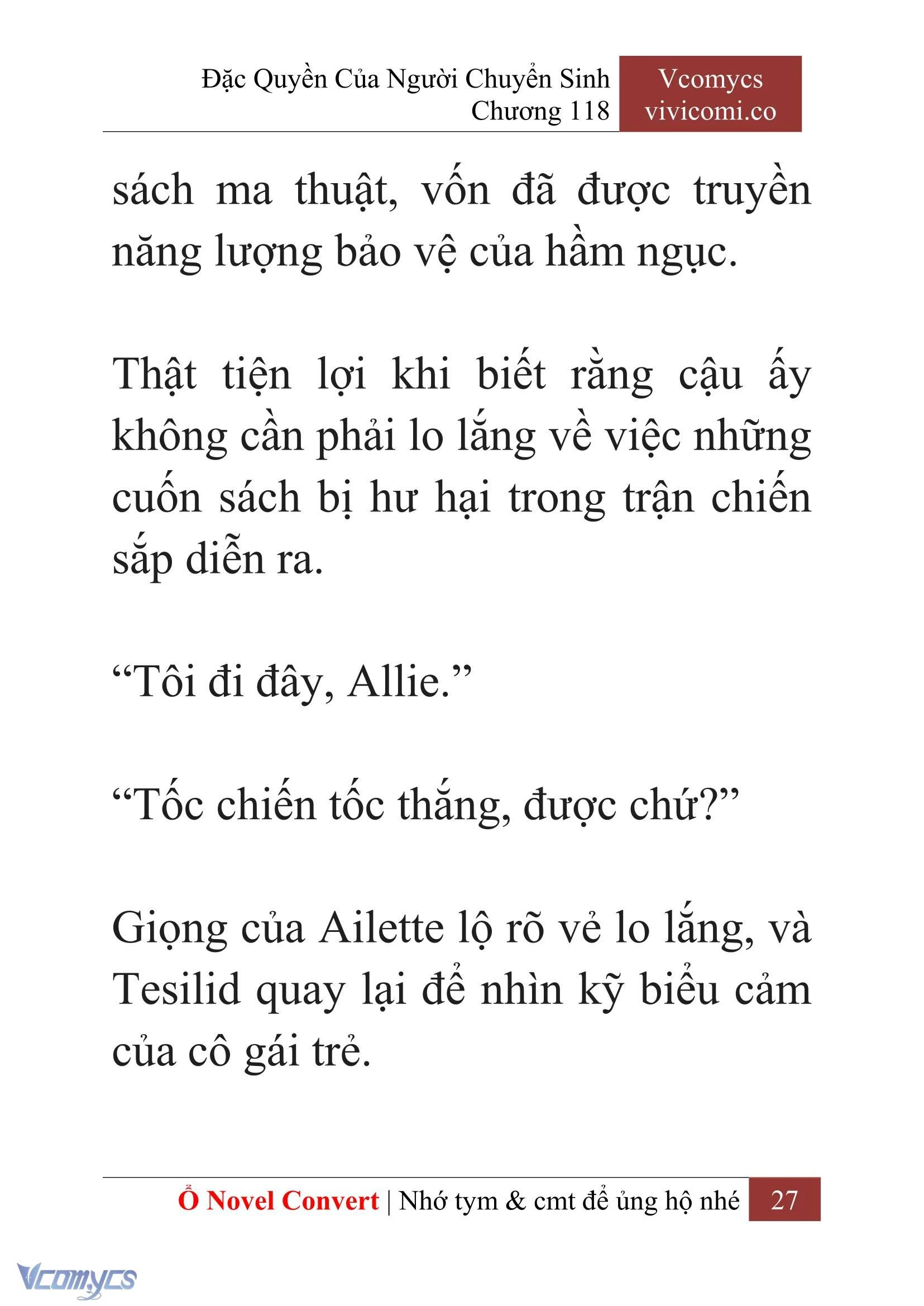 [Novel] Đặc Quyền Của Người Chuyển Sinh Chapter  118 - 29