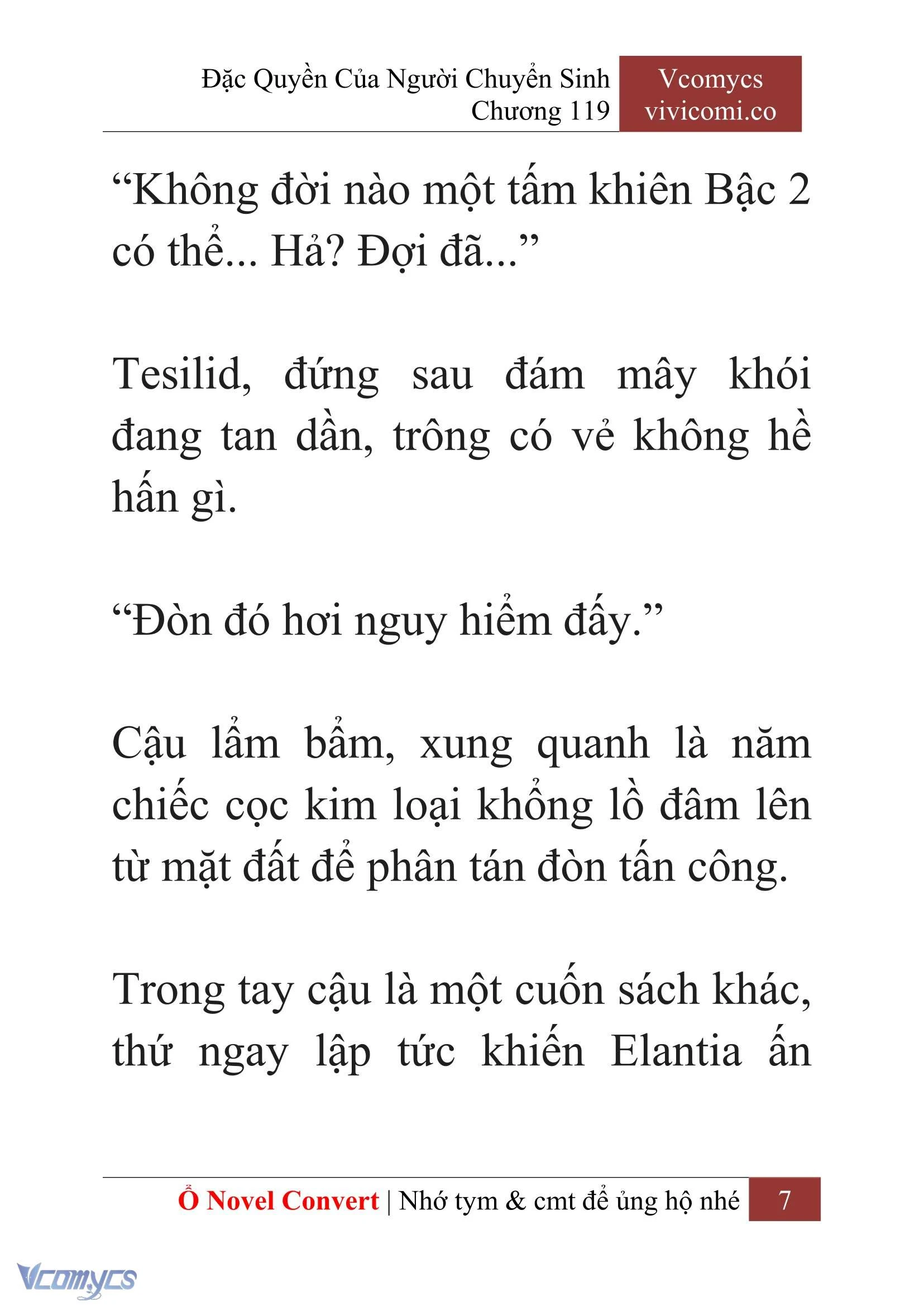 [Novel] Đặc Quyền Của Người Chuyển Sinh Chapter  119 - 9