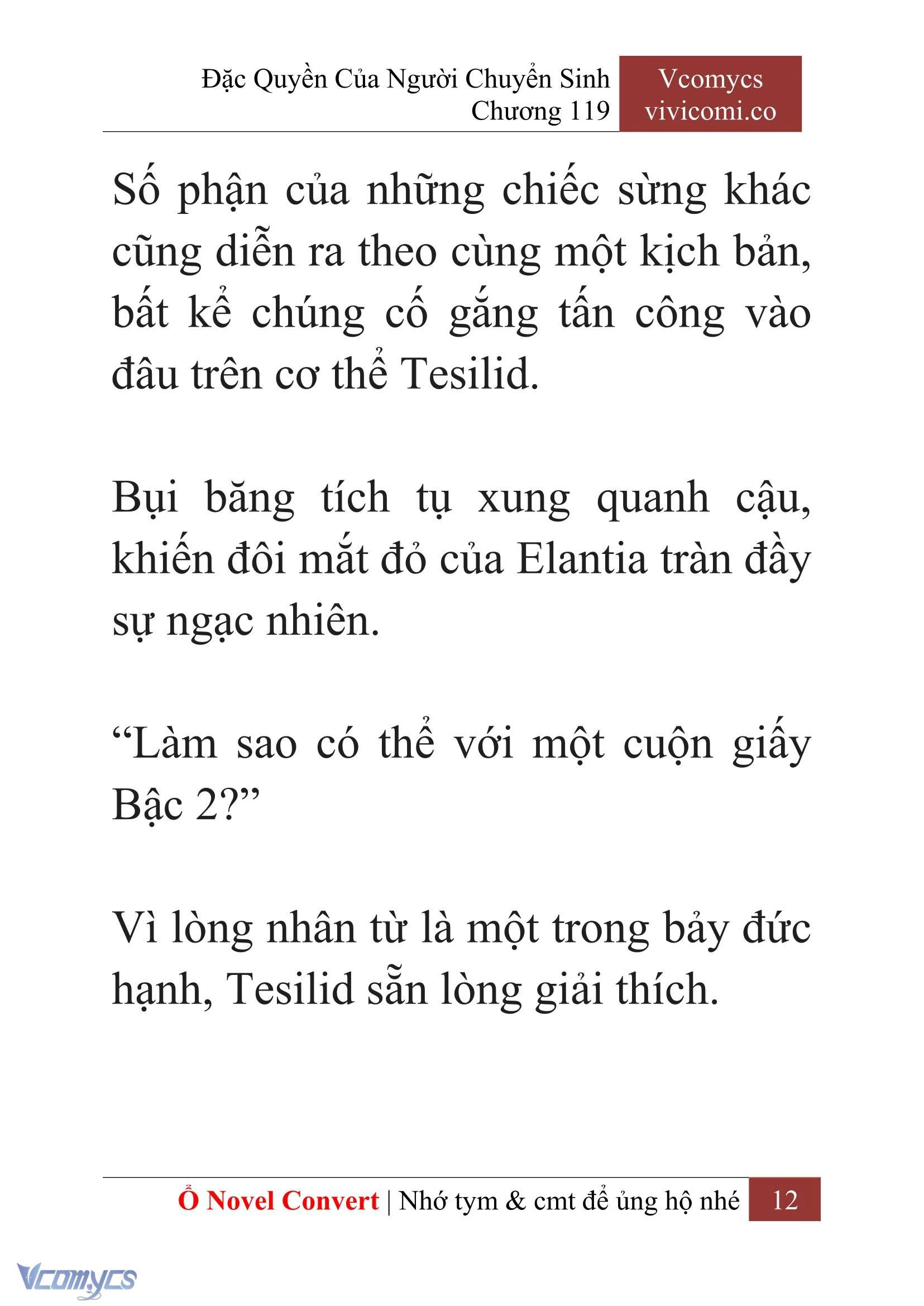 [Novel] Đặc Quyền Của Người Chuyển Sinh Chapter  119 - 14