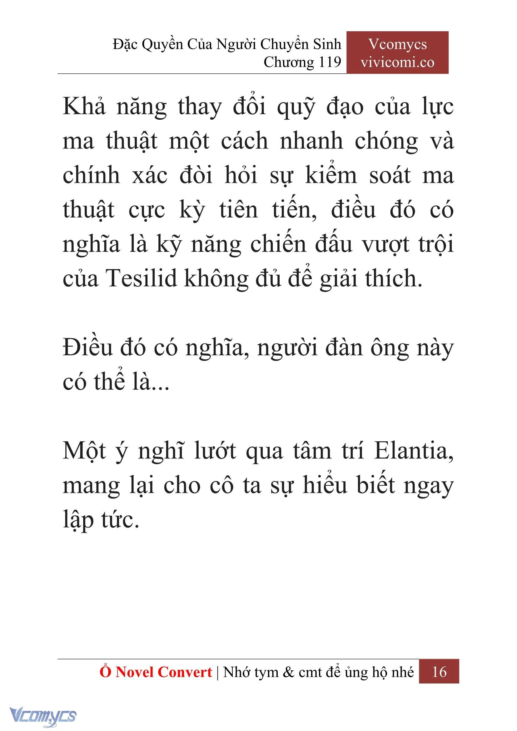 [Novel] Đặc Quyền Của Người Chuyển Sinh Chapter  119 - 18