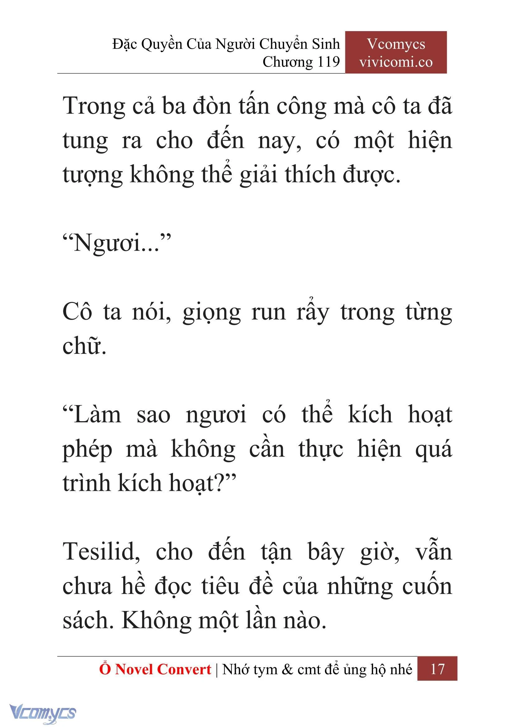 [Novel] Đặc Quyền Của Người Chuyển Sinh Chapter  119 - 19