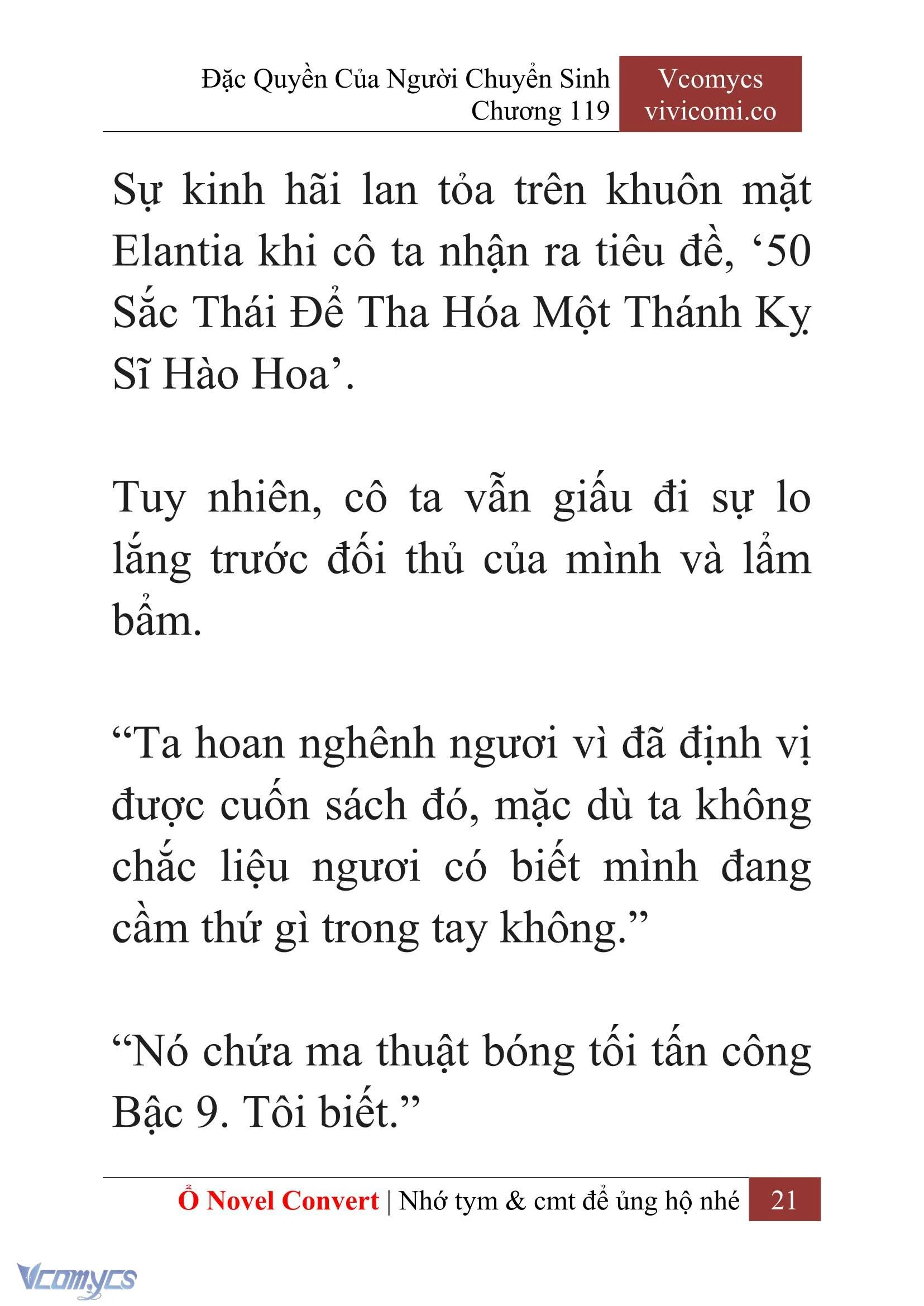 [Novel] Đặc Quyền Của Người Chuyển Sinh Chapter  119 - 23