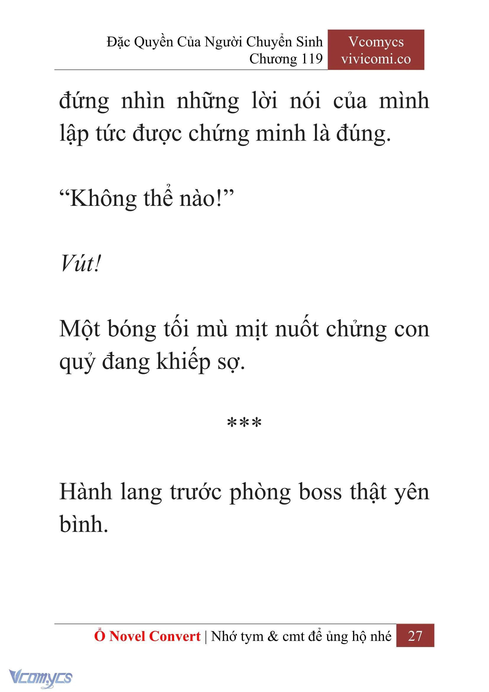 [Novel] Đặc Quyền Của Người Chuyển Sinh Chapter  119 - 29