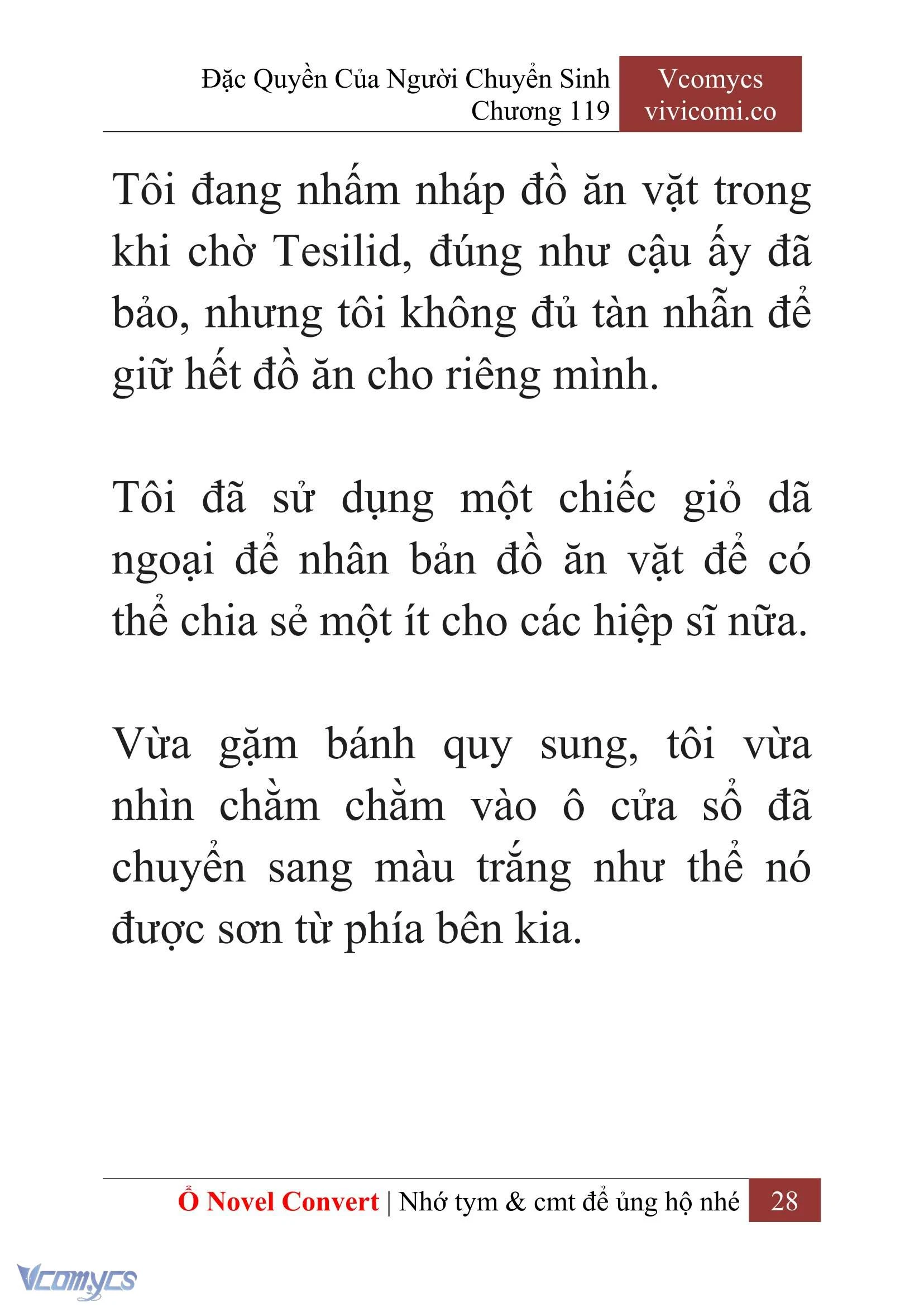 [Novel] Đặc Quyền Của Người Chuyển Sinh Chapter  119 - 30