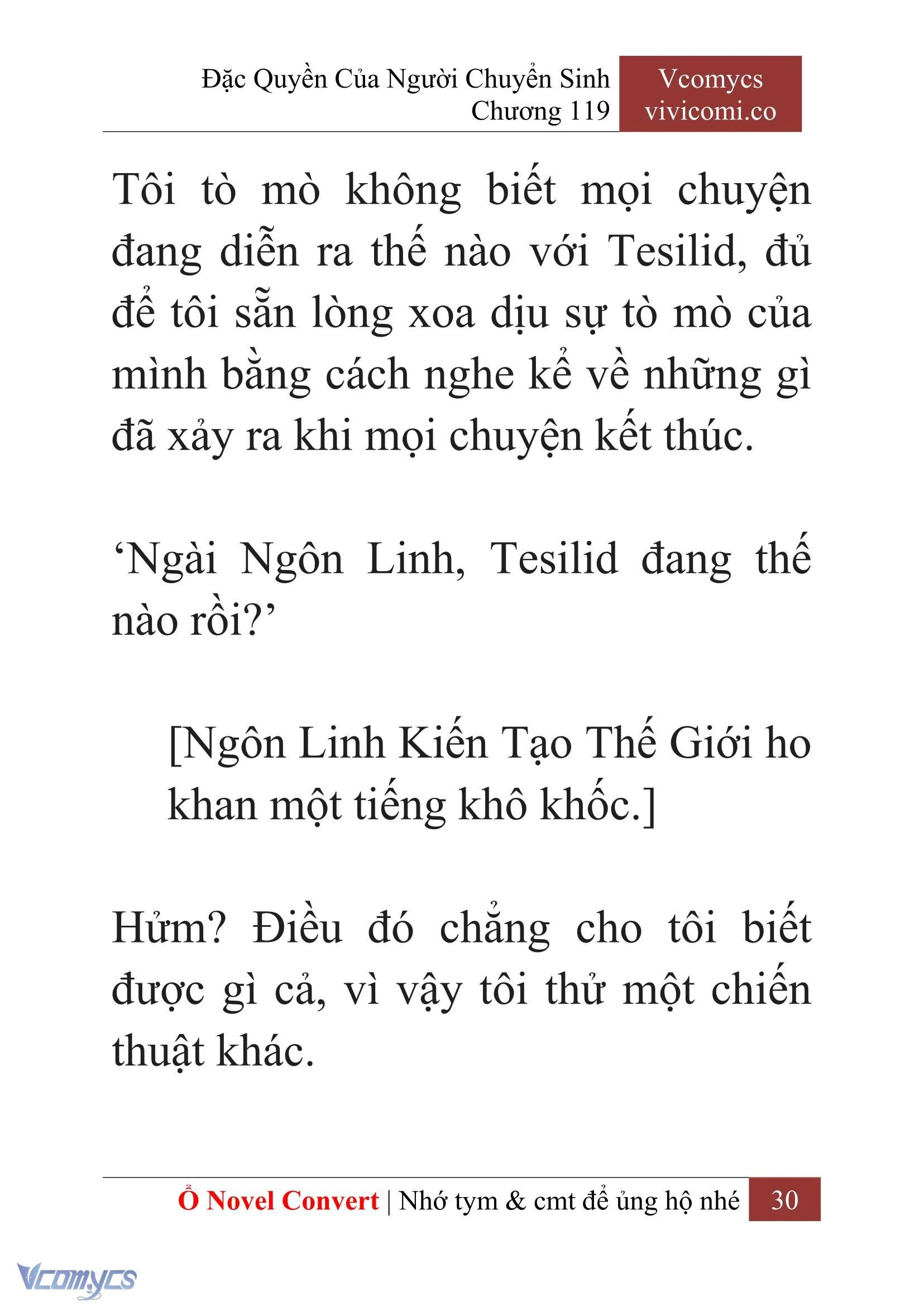 [Novel] Đặc Quyền Của Người Chuyển Sinh Chapter  119 - 32