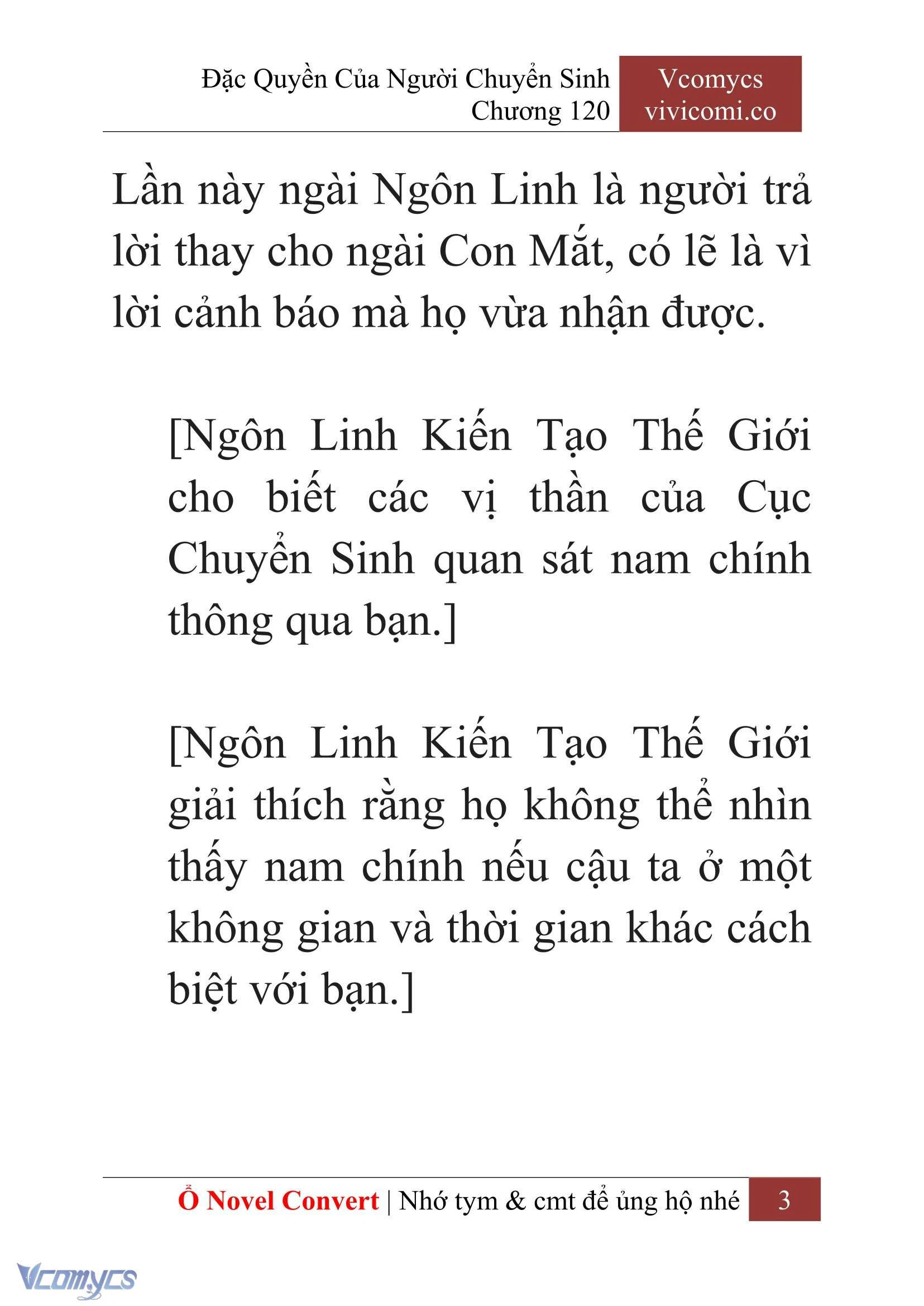 [Novel] Đặc Quyền Của Người Chuyển Sinh Chapter  120 - 5