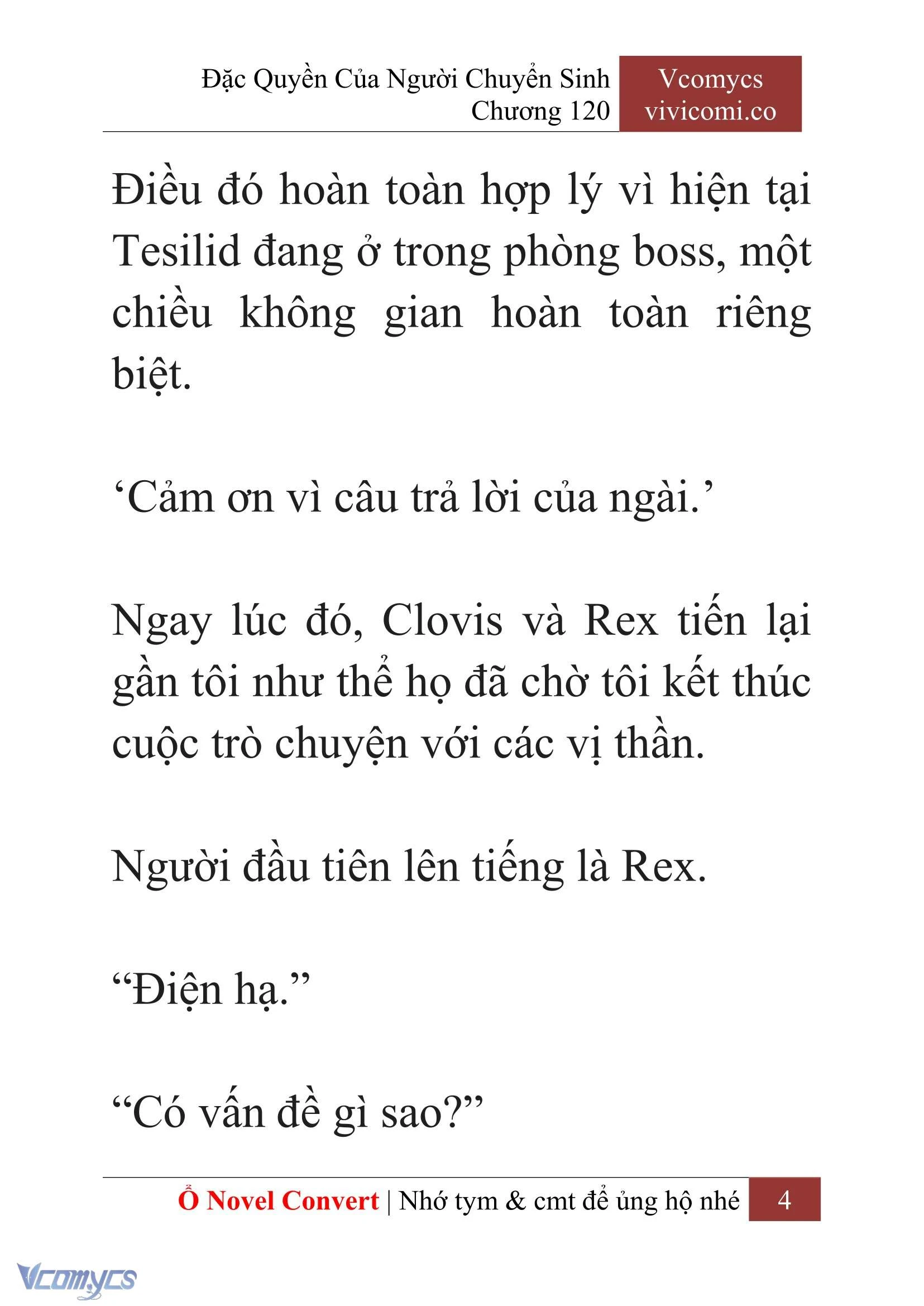 [Novel] Đặc Quyền Của Người Chuyển Sinh Chapter  120 - 6