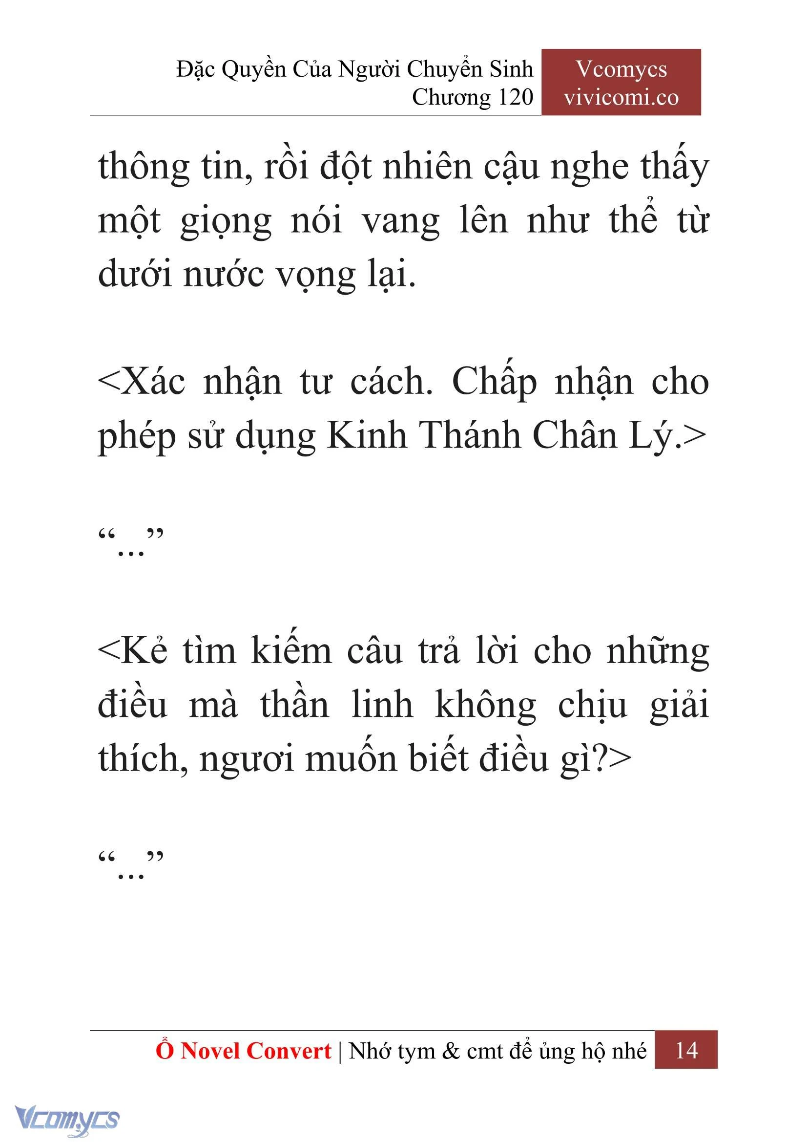 [Novel] Đặc Quyền Của Người Chuyển Sinh Chapter  120 - 16