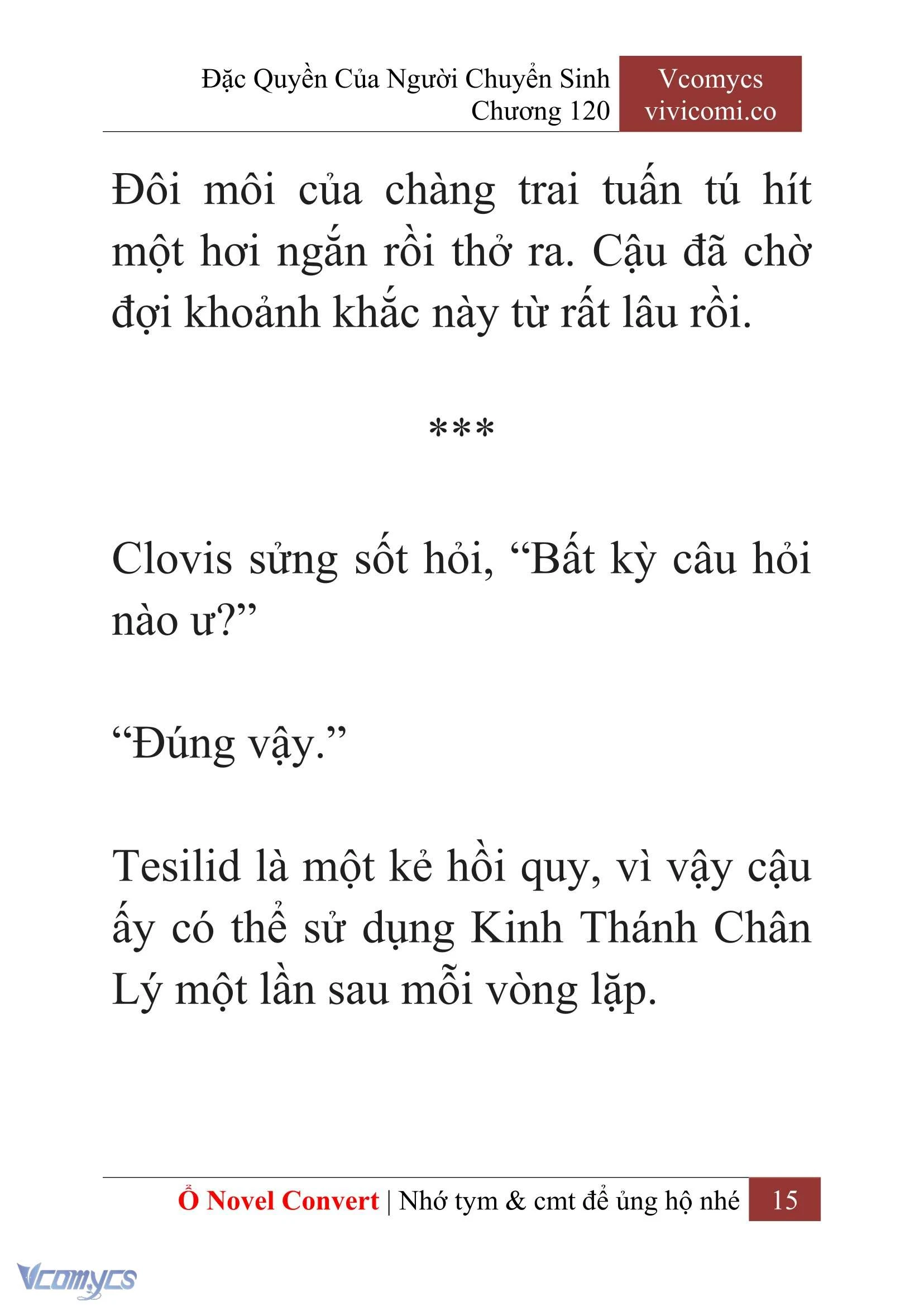 [Novel] Đặc Quyền Của Người Chuyển Sinh Chapter  120 - 17