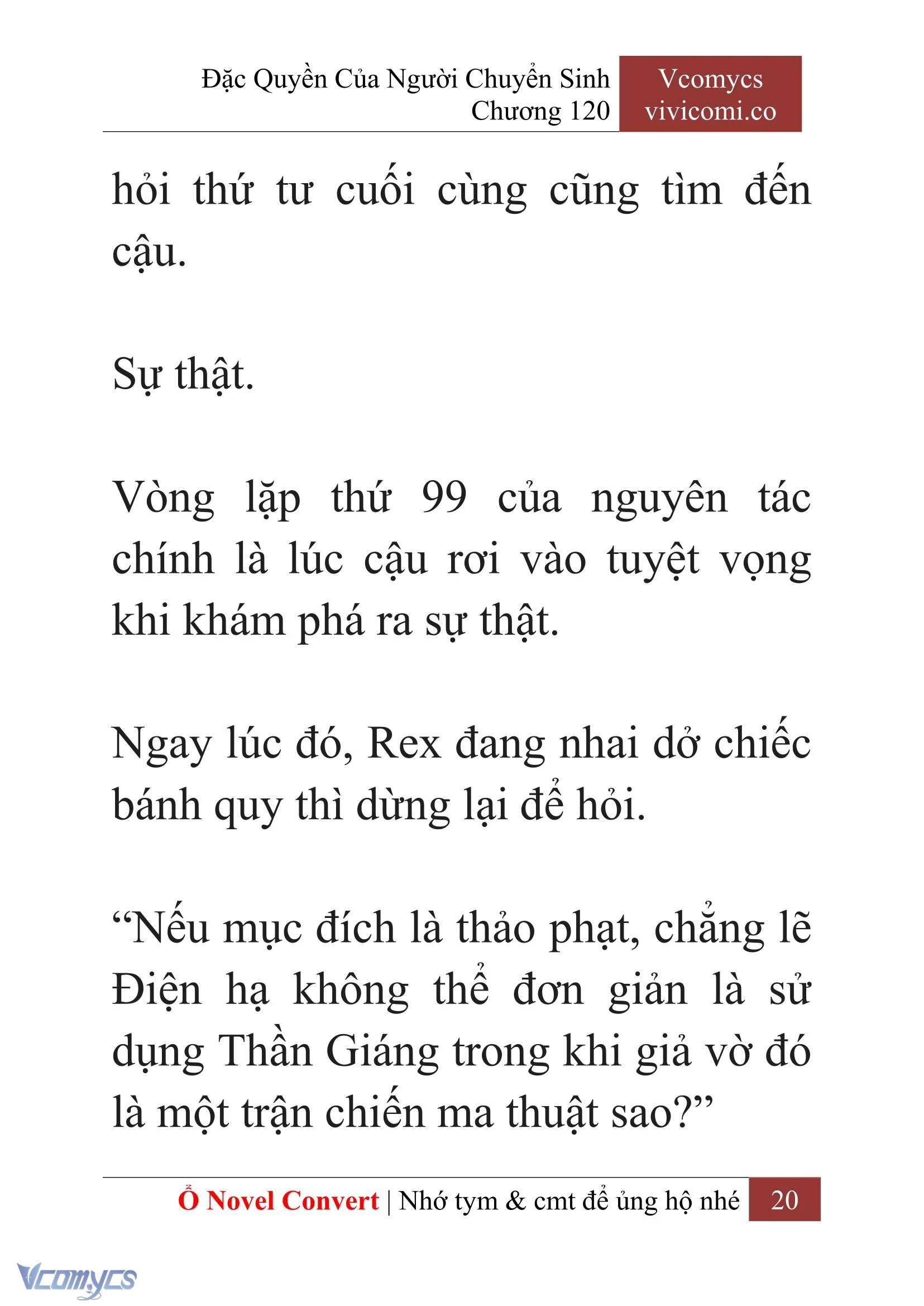 [Novel] Đặc Quyền Của Người Chuyển Sinh Chapter  120 - 22