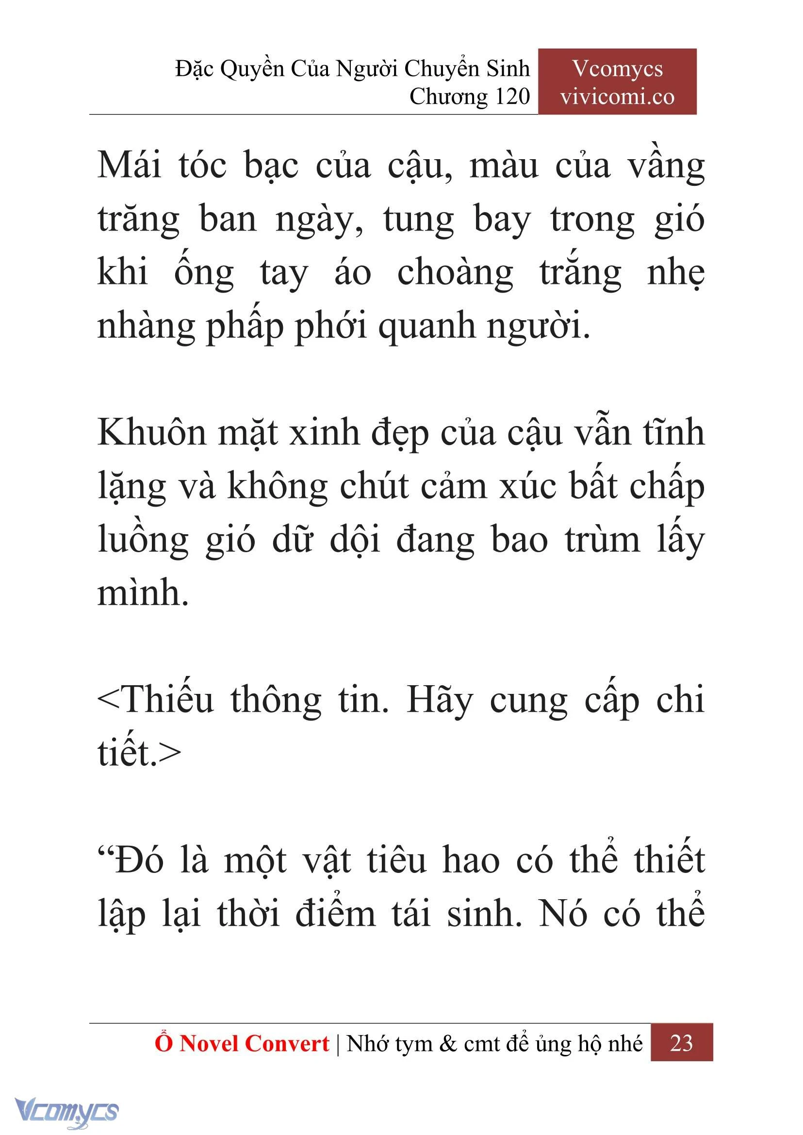 [Novel] Đặc Quyền Của Người Chuyển Sinh Chapter  120 - 25