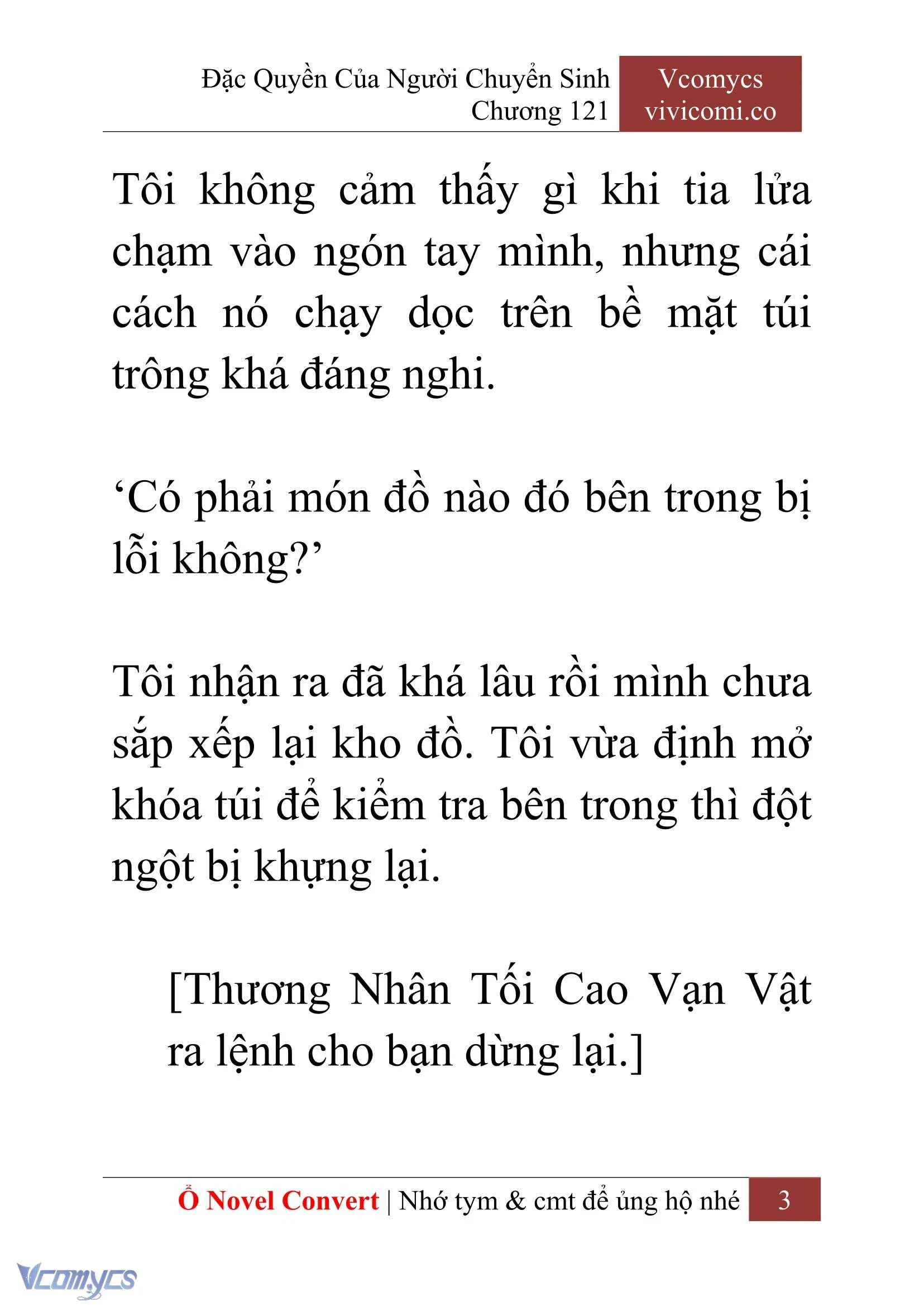 [Novel] Đặc Quyền Của Người Chuyển Sinh Chapter  121 - 5
