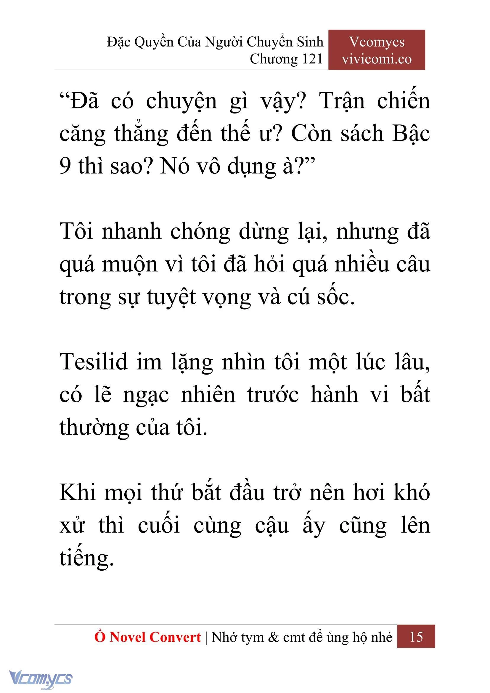 [Novel] Đặc Quyền Của Người Chuyển Sinh Chapter  121 - 17