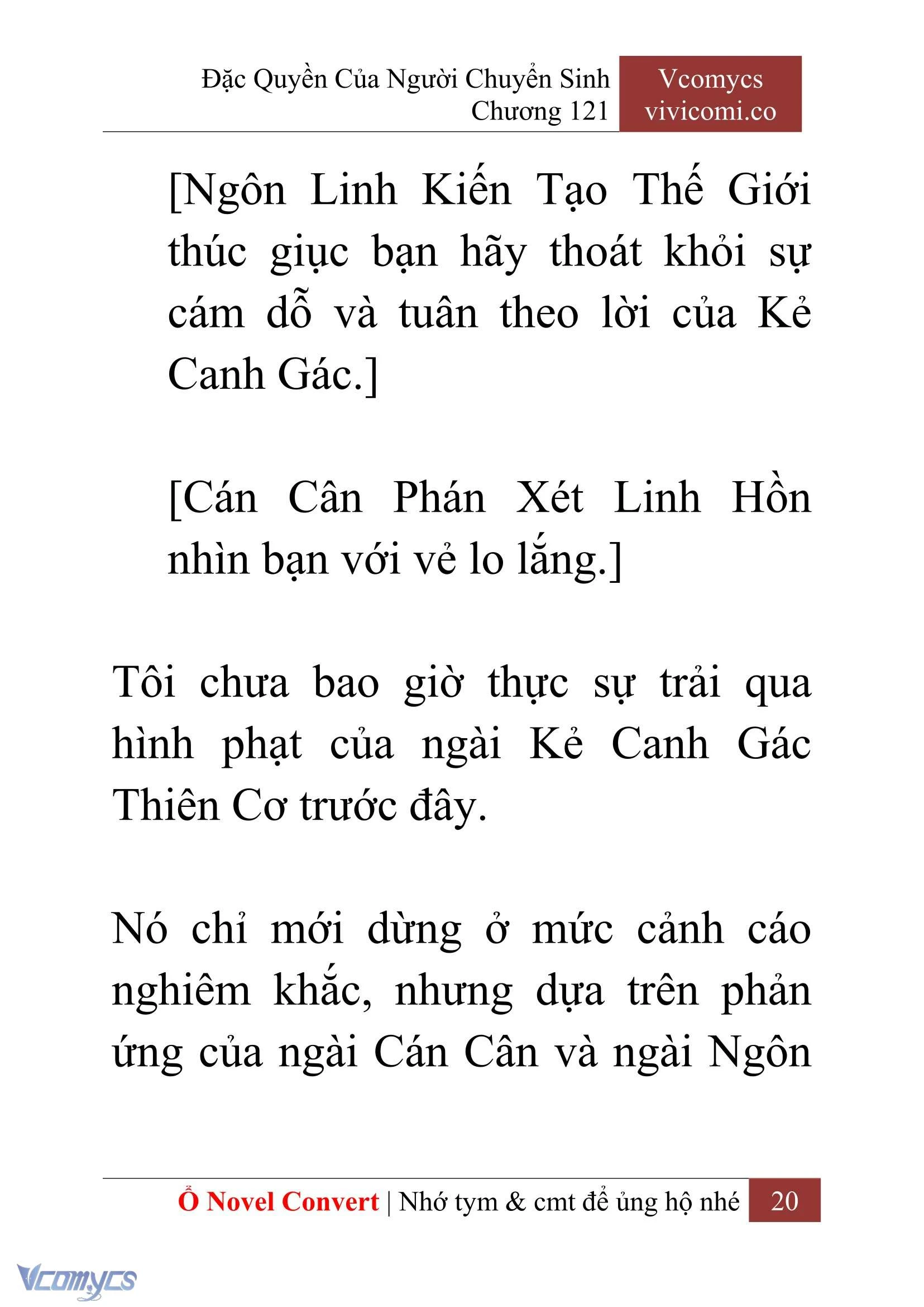 [Novel] Đặc Quyền Của Người Chuyển Sinh Chapter  121 - 22