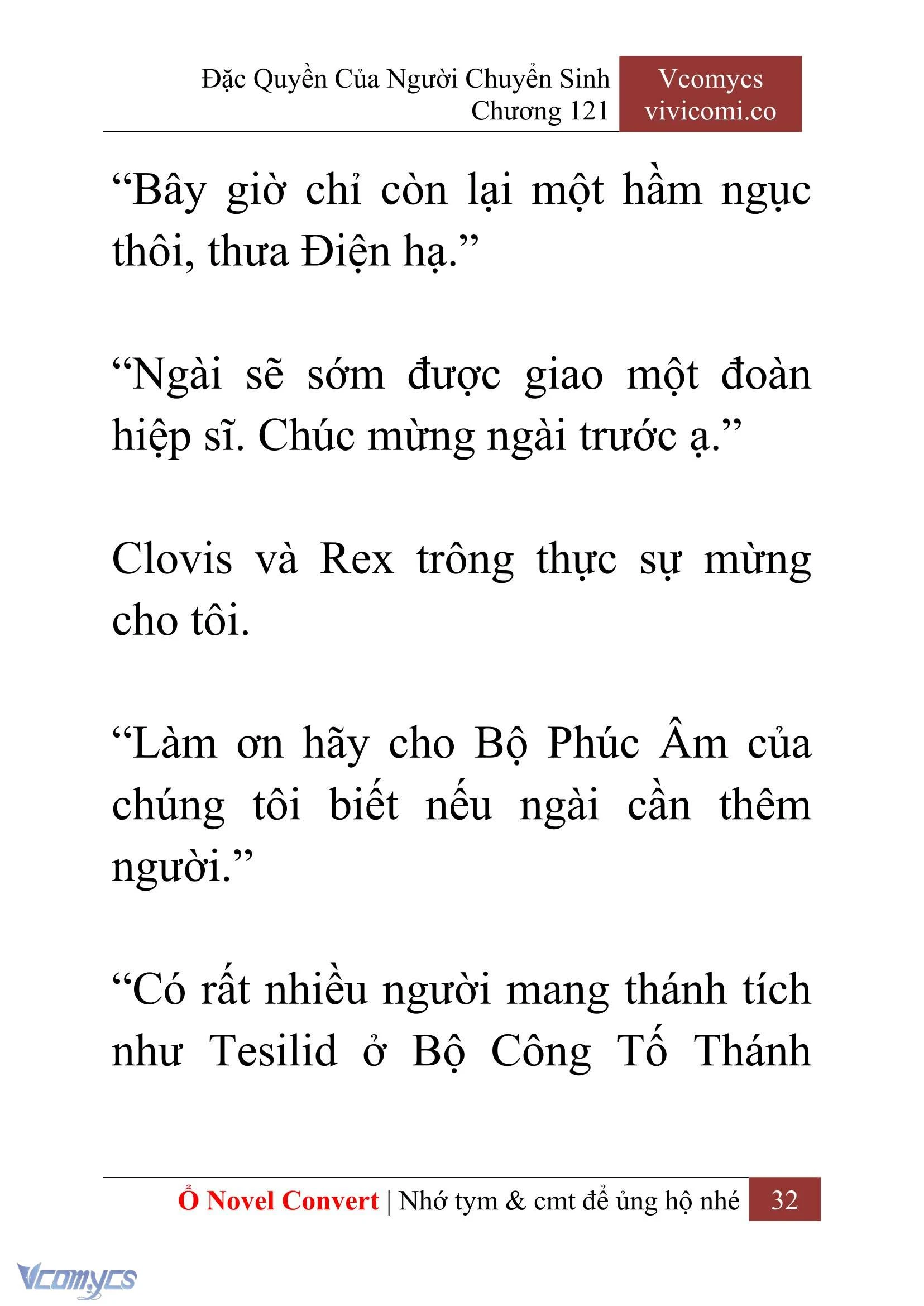 [Novel] Đặc Quyền Của Người Chuyển Sinh Chapter  121 - 34