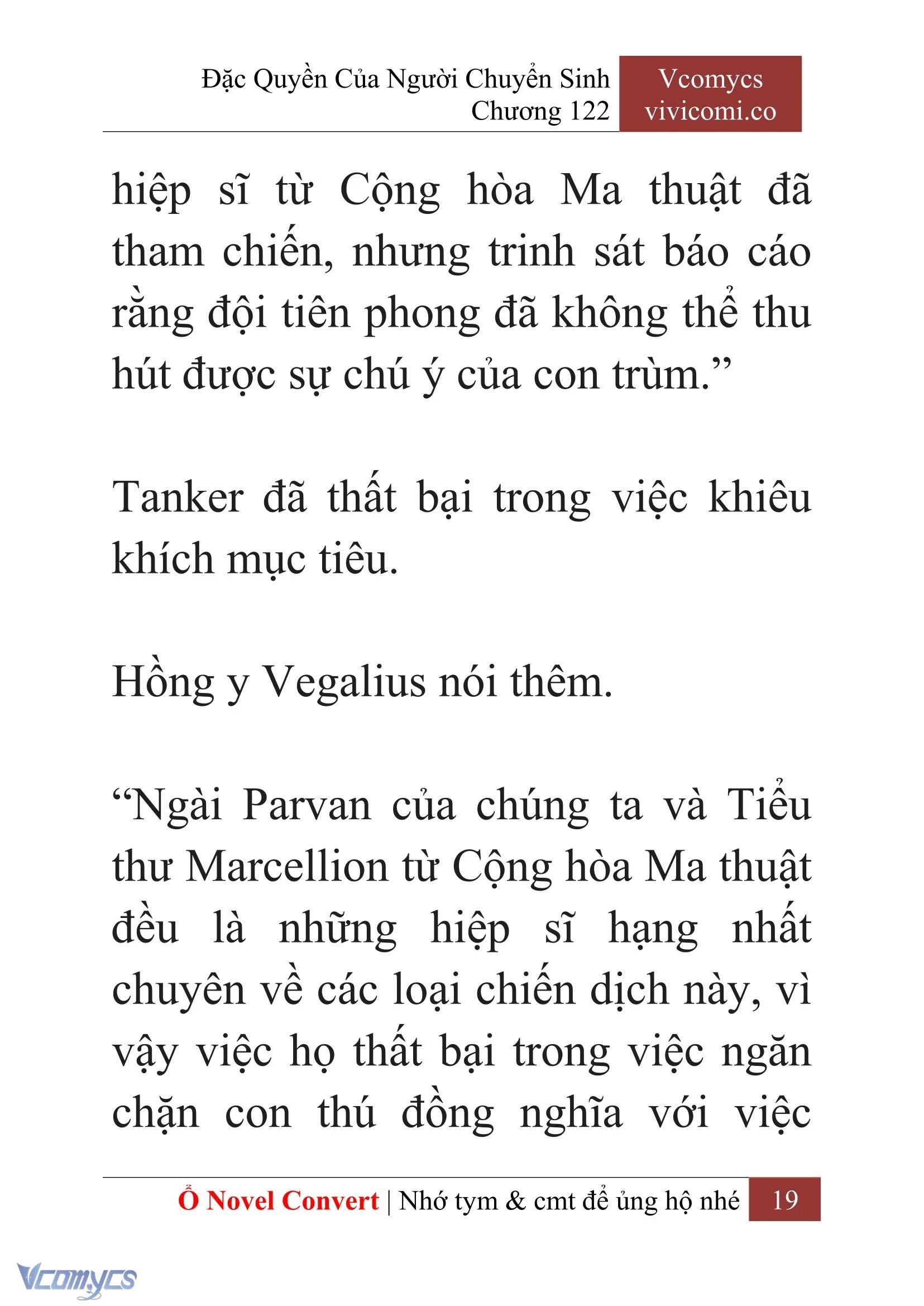 [Novel] Đặc Quyền Của Người Chuyển Sinh Chapter  122 - 21