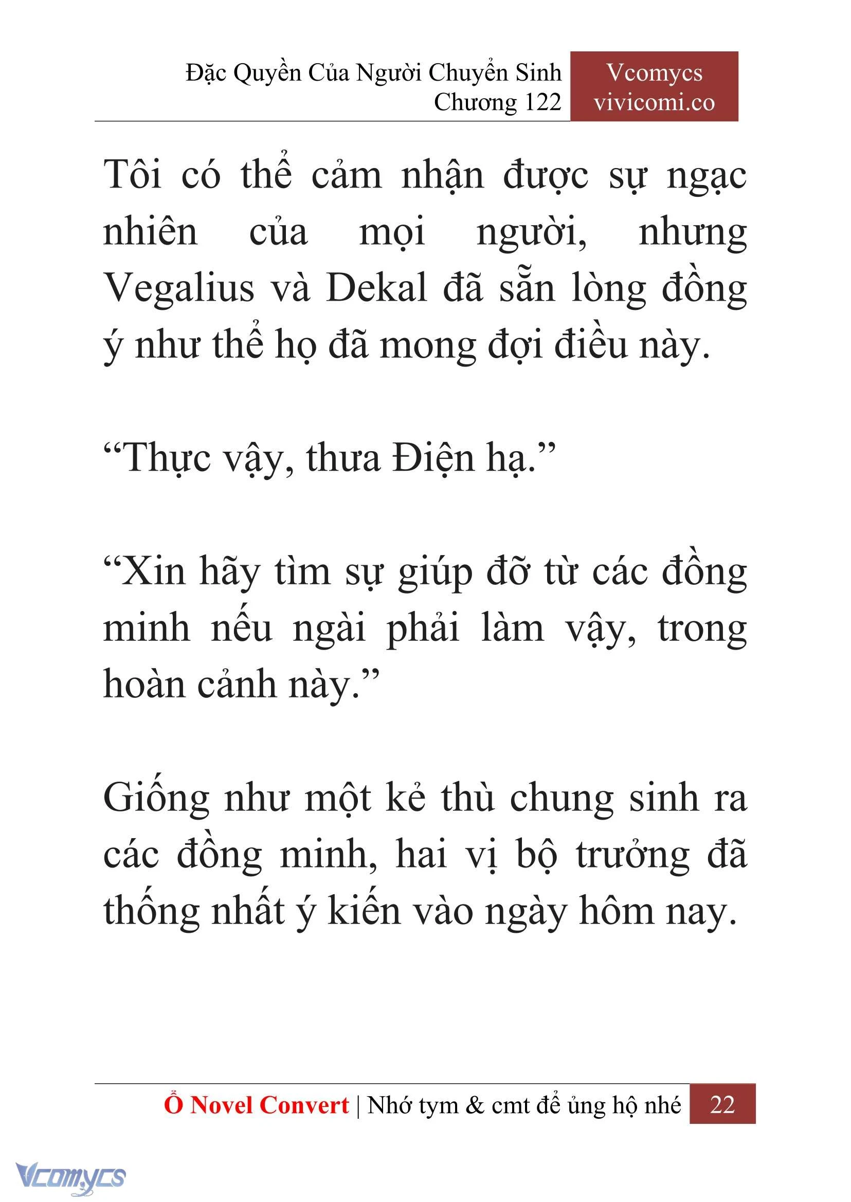 [Novel] Đặc Quyền Của Người Chuyển Sinh Chapter  122 - 24