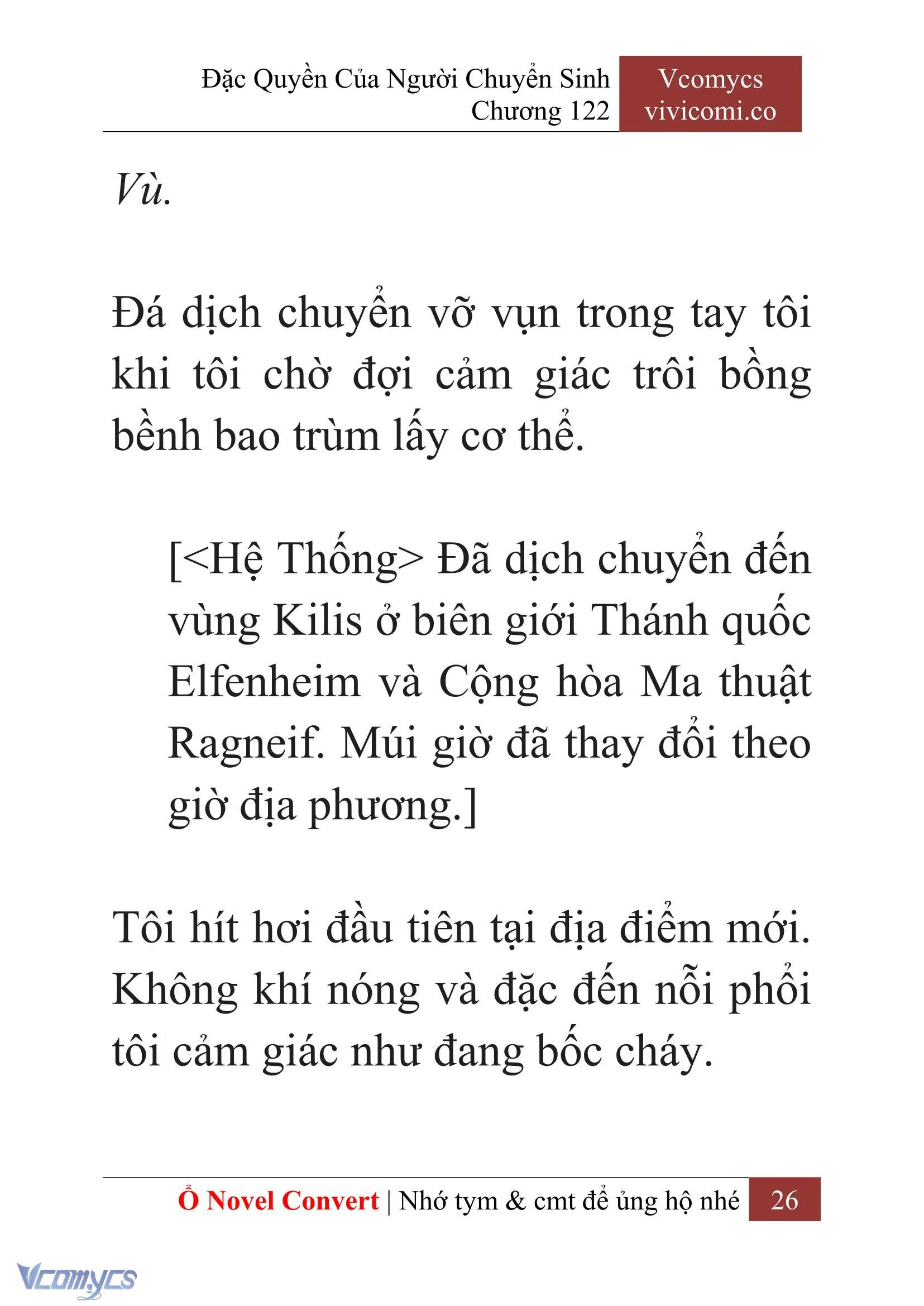 [Novel] Đặc Quyền Của Người Chuyển Sinh Chapter  122 - 28