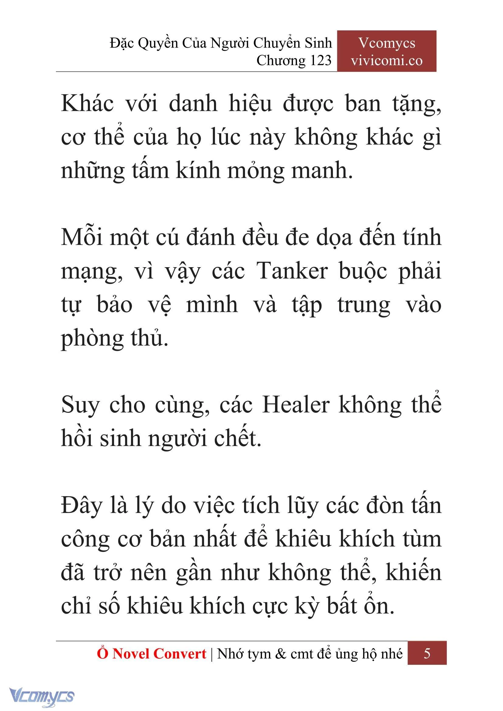 [Novel] Đặc Quyền Của Người Chuyển Sinh Chapter  123 - 7