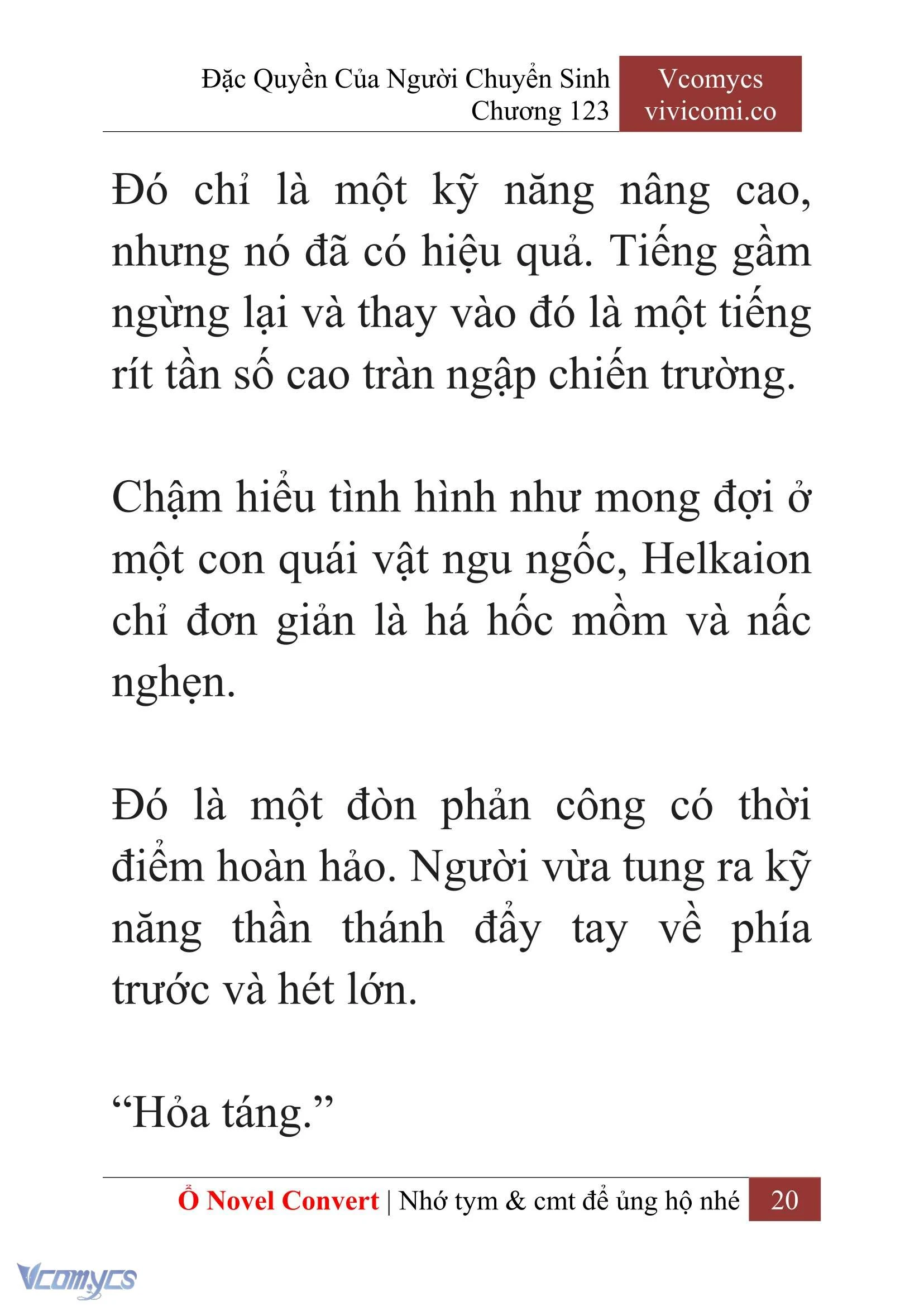 [Novel] Đặc Quyền Của Người Chuyển Sinh Chapter  123 - 22