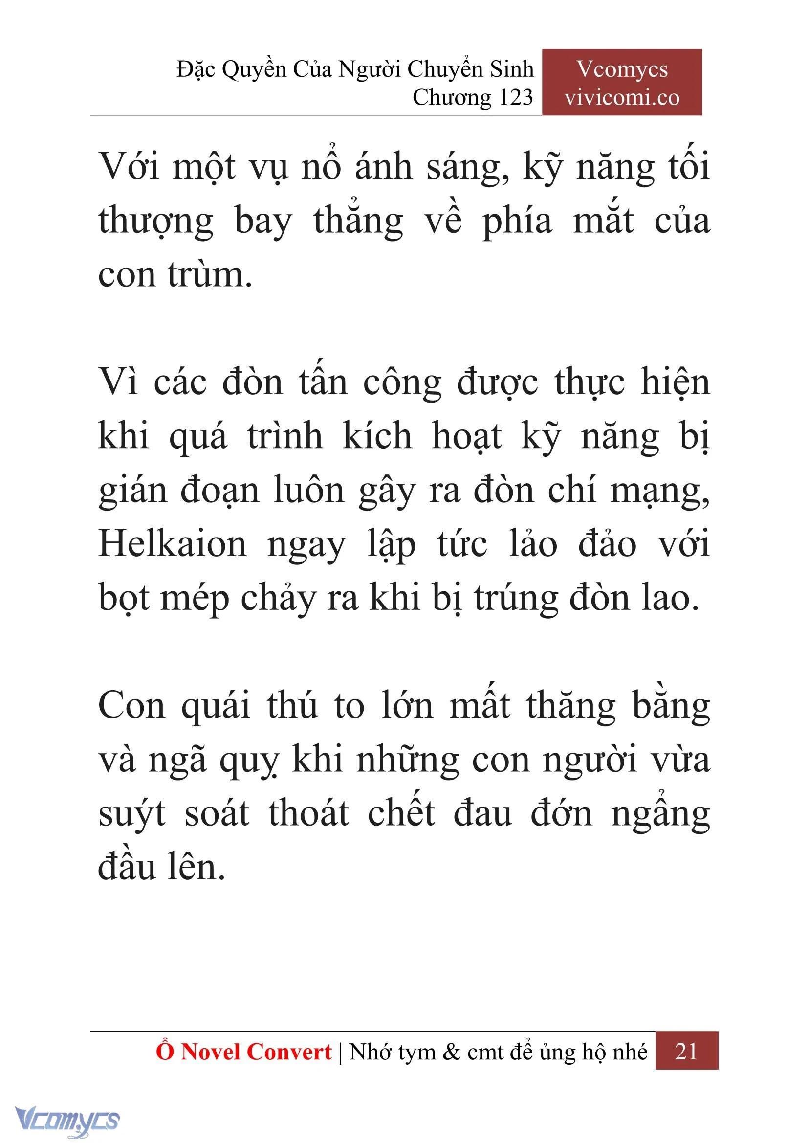 [Novel] Đặc Quyền Của Người Chuyển Sinh Chapter  123 - 23