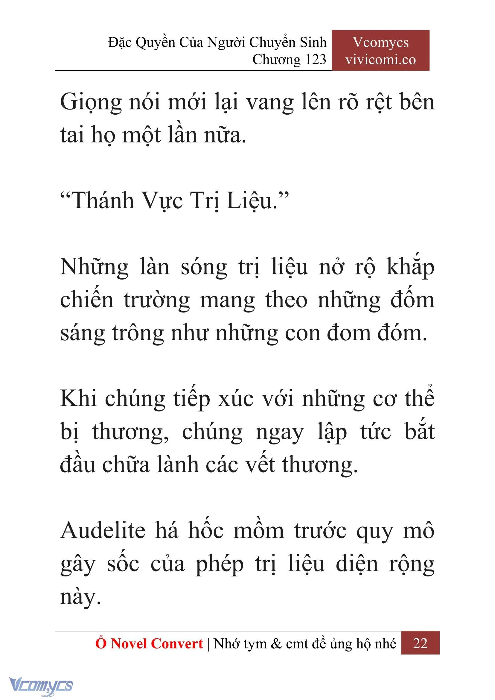 [Novel] Đặc Quyền Của Người Chuyển Sinh Chapter  123 - 24