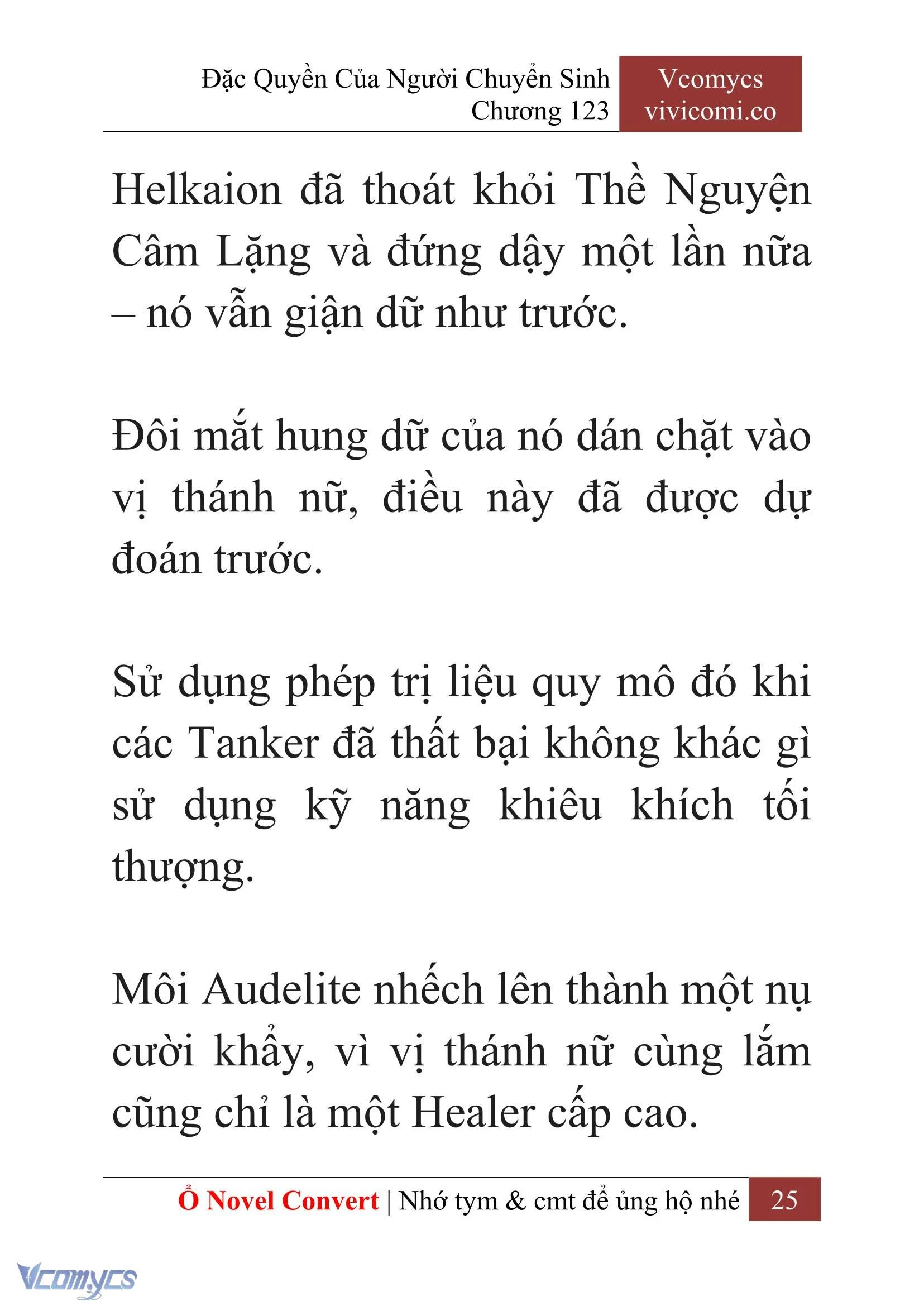 [Novel] Đặc Quyền Của Người Chuyển Sinh Chapter  123 - 27