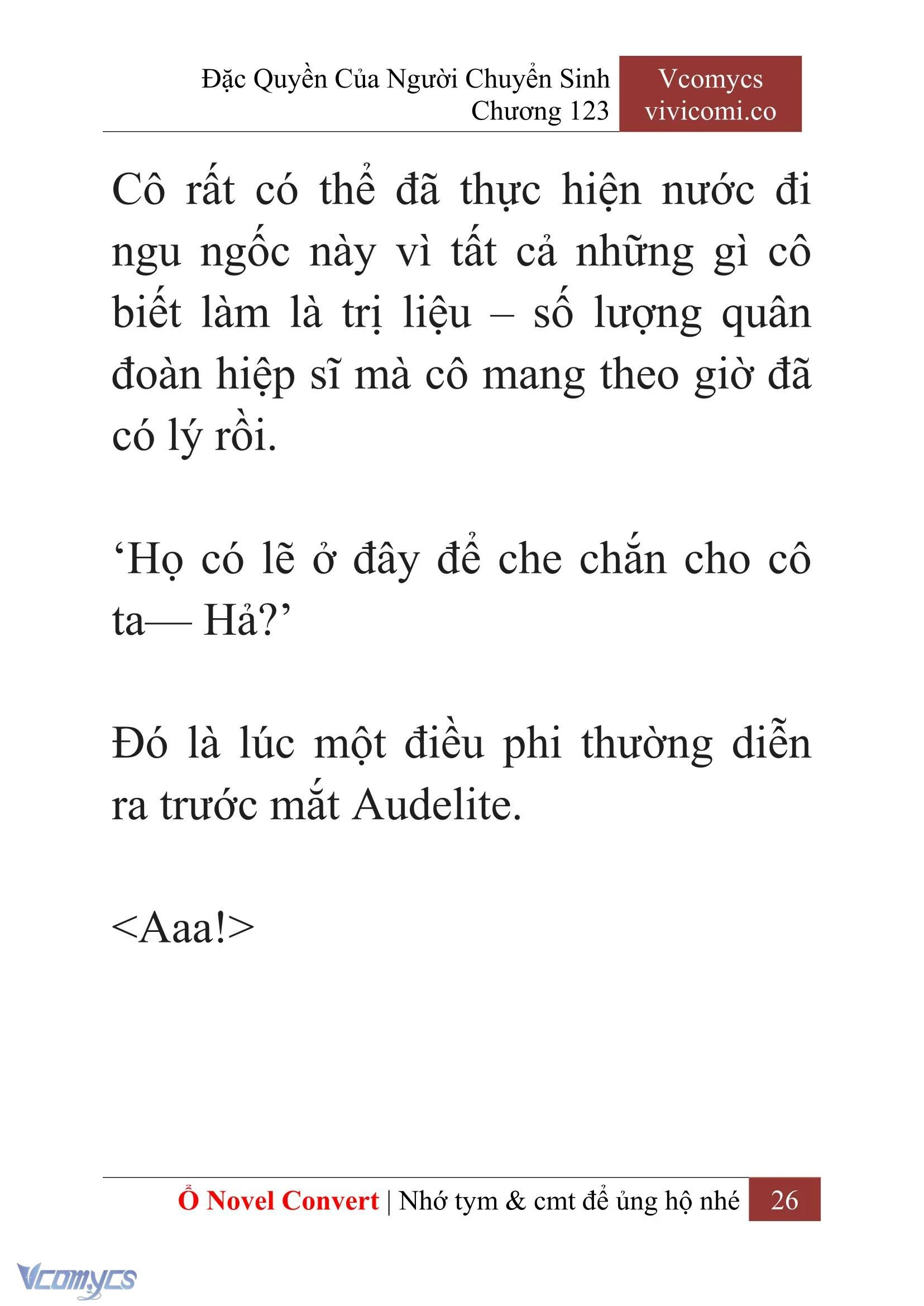 [Novel] Đặc Quyền Của Người Chuyển Sinh Chapter  123 - 28
