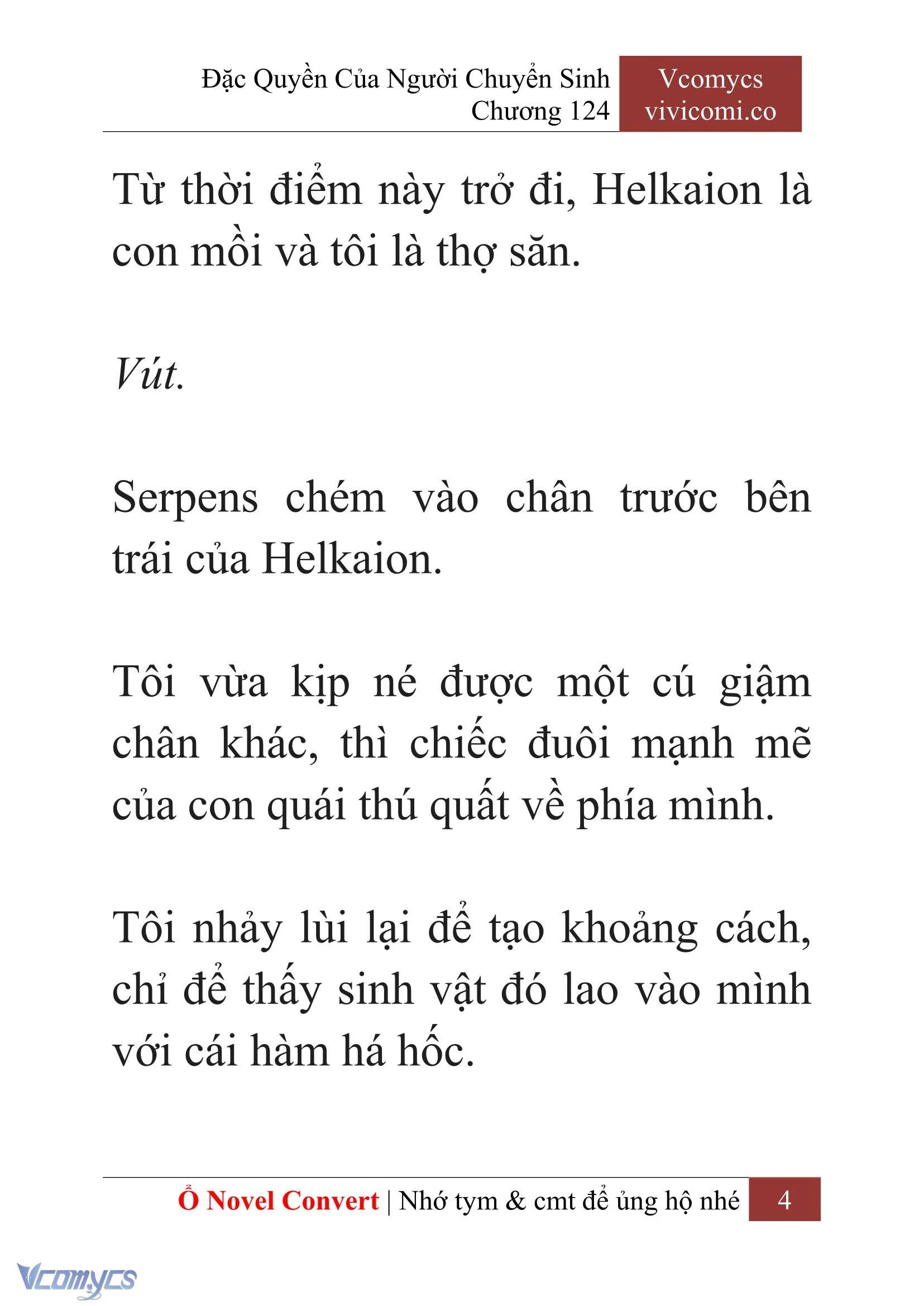 [Novel] Đặc Quyền Của Người Chuyển Sinh Chapter  124 - 6