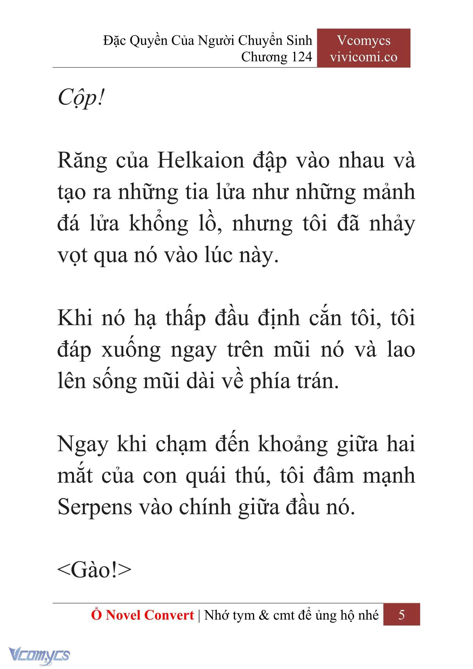 [Novel] Đặc Quyền Của Người Chuyển Sinh Chapter  124 - 7