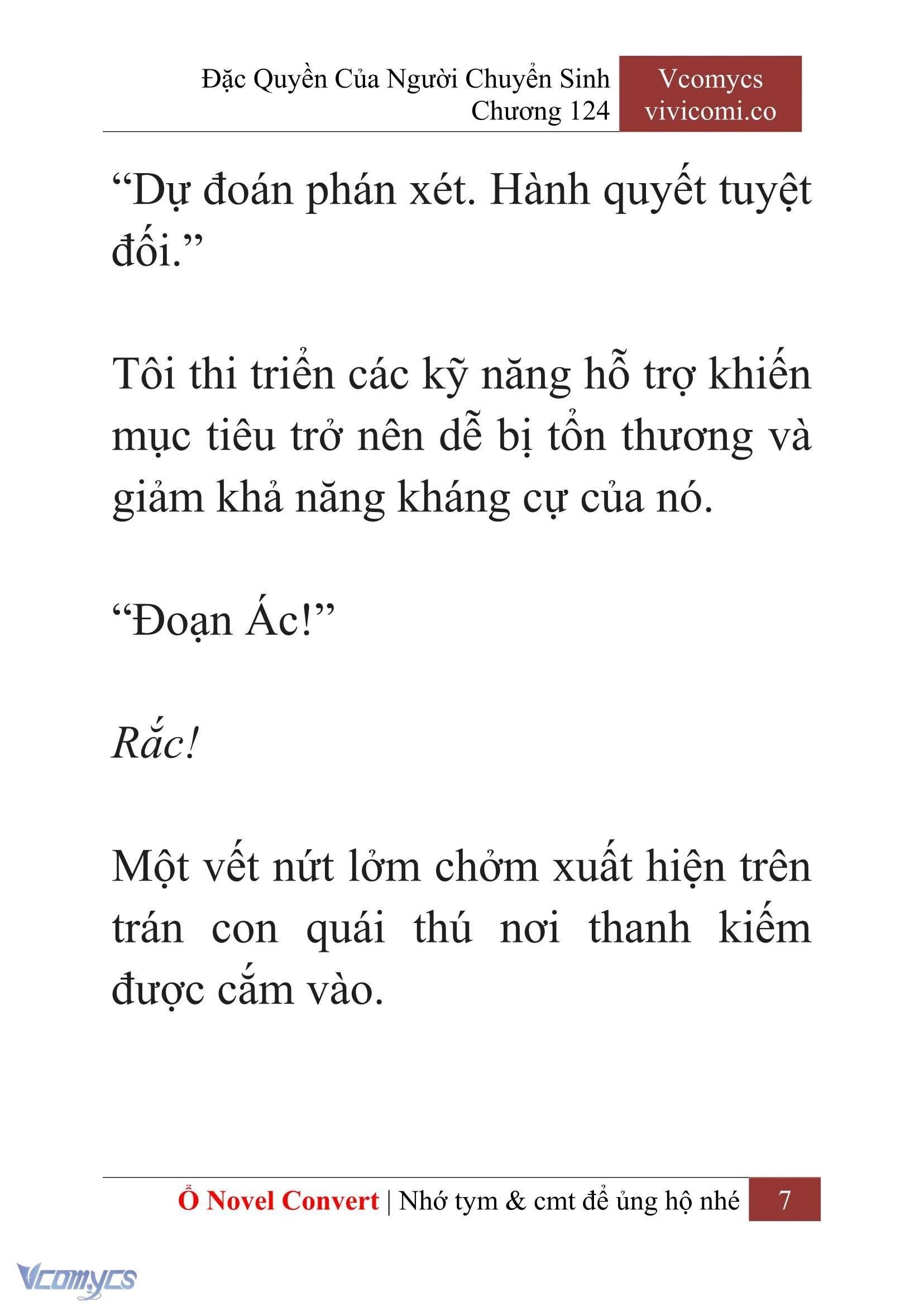 [Novel] Đặc Quyền Của Người Chuyển Sinh Chapter  124 - 9