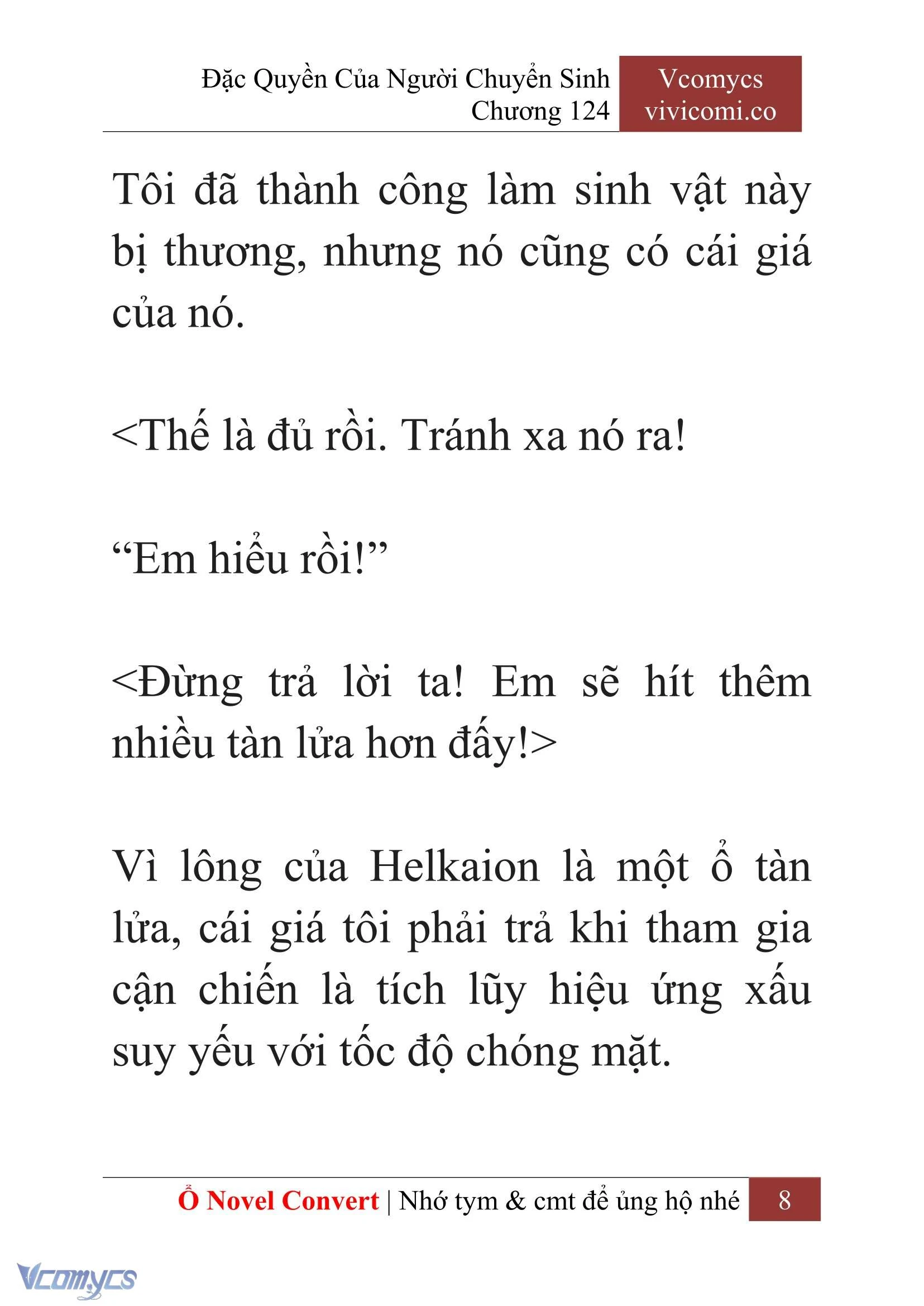 [Novel] Đặc Quyền Của Người Chuyển Sinh Chapter  124 - 10