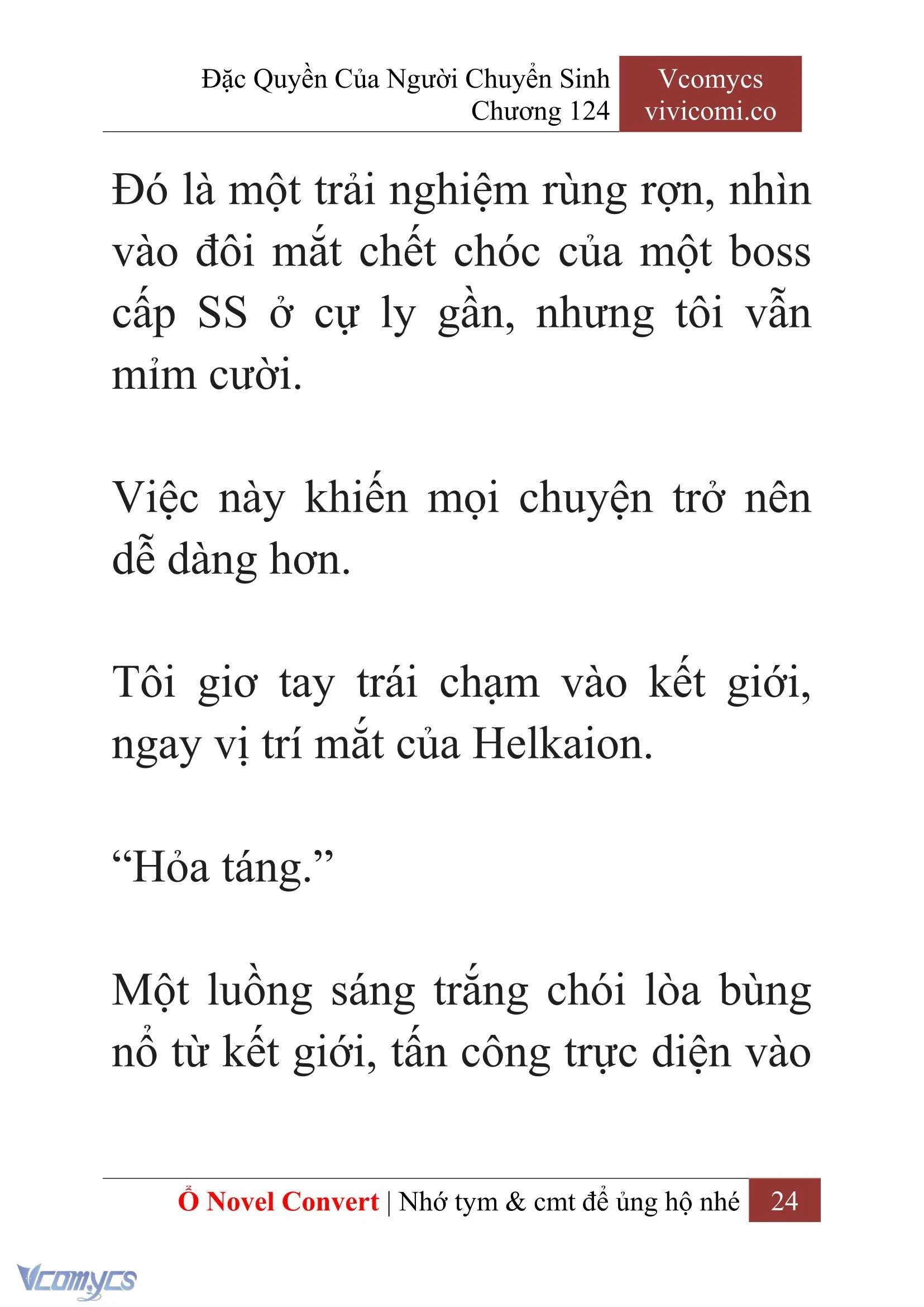 [Novel] Đặc Quyền Của Người Chuyển Sinh Chapter  124 - 26