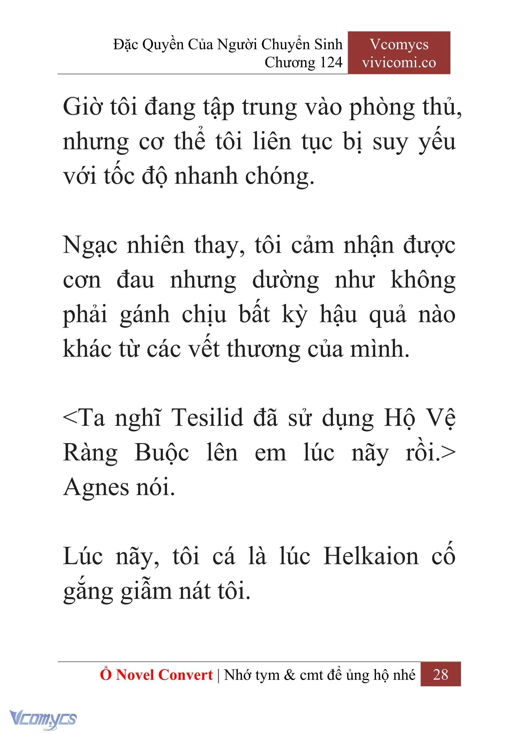 [Novel] Đặc Quyền Của Người Chuyển Sinh Chapter  124 - 30