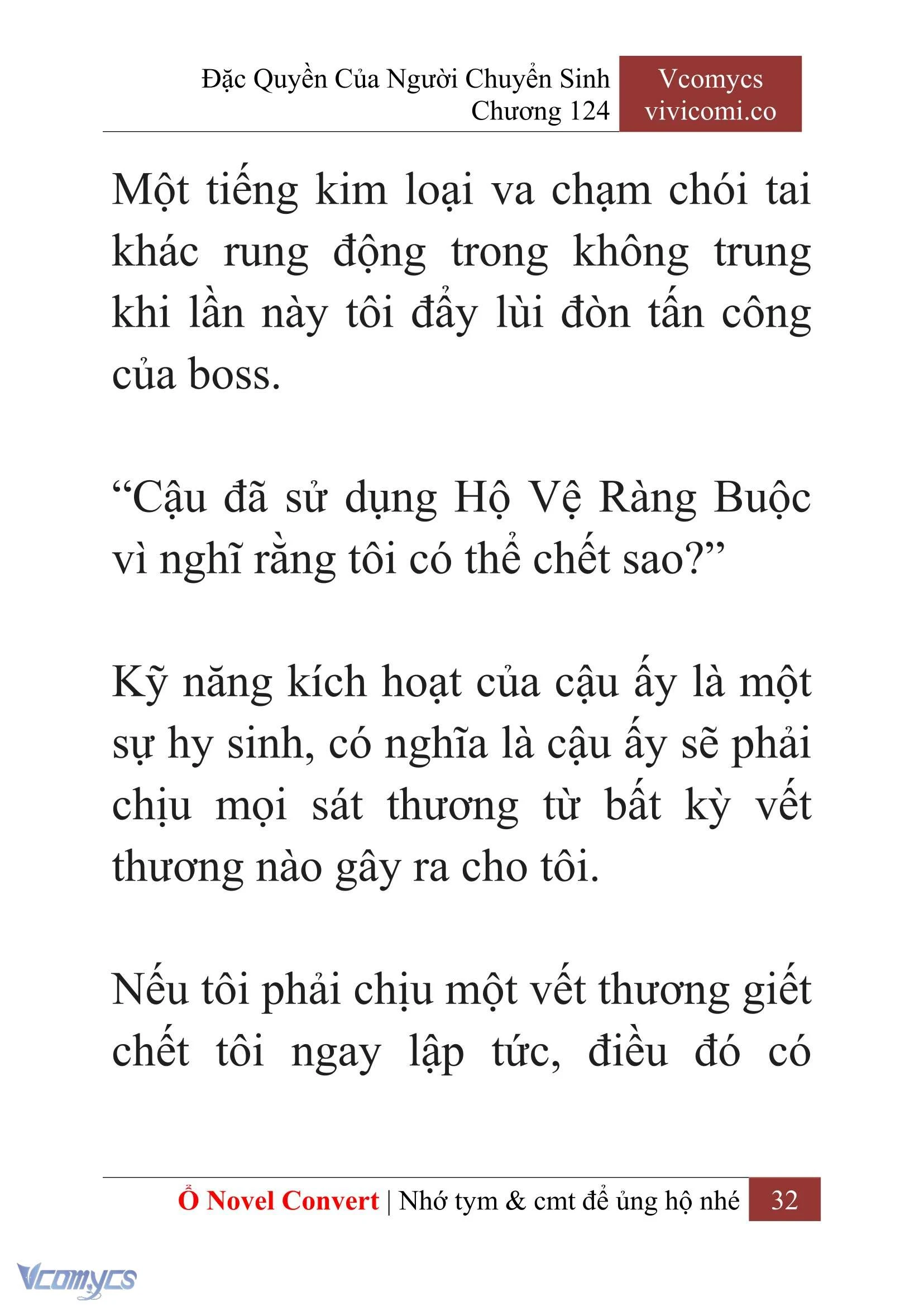 [Novel] Đặc Quyền Của Người Chuyển Sinh Chapter  124 - 34