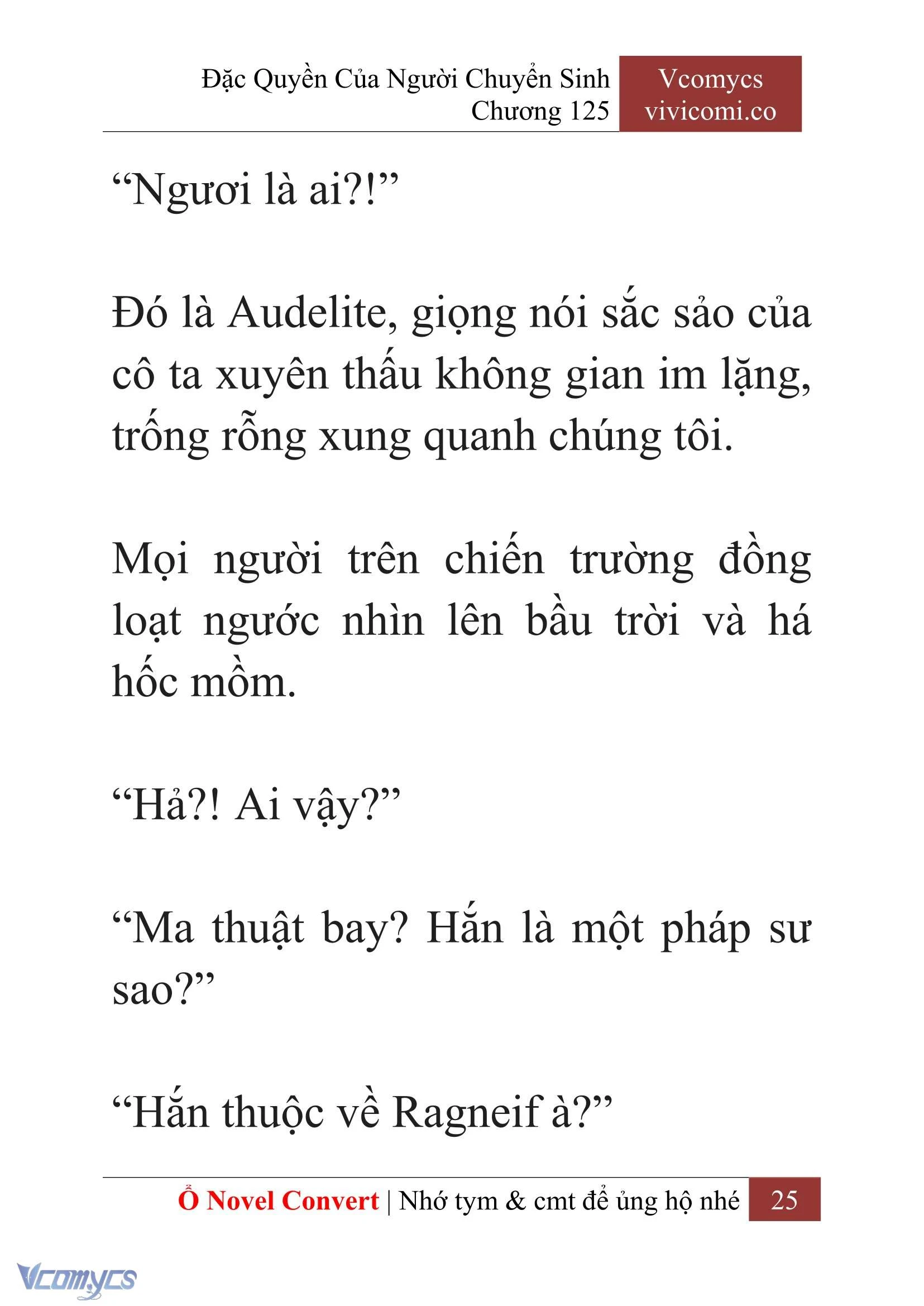 [Novel] Đặc Quyền Của Người Chuyển Sinh Chapter  125 - 27