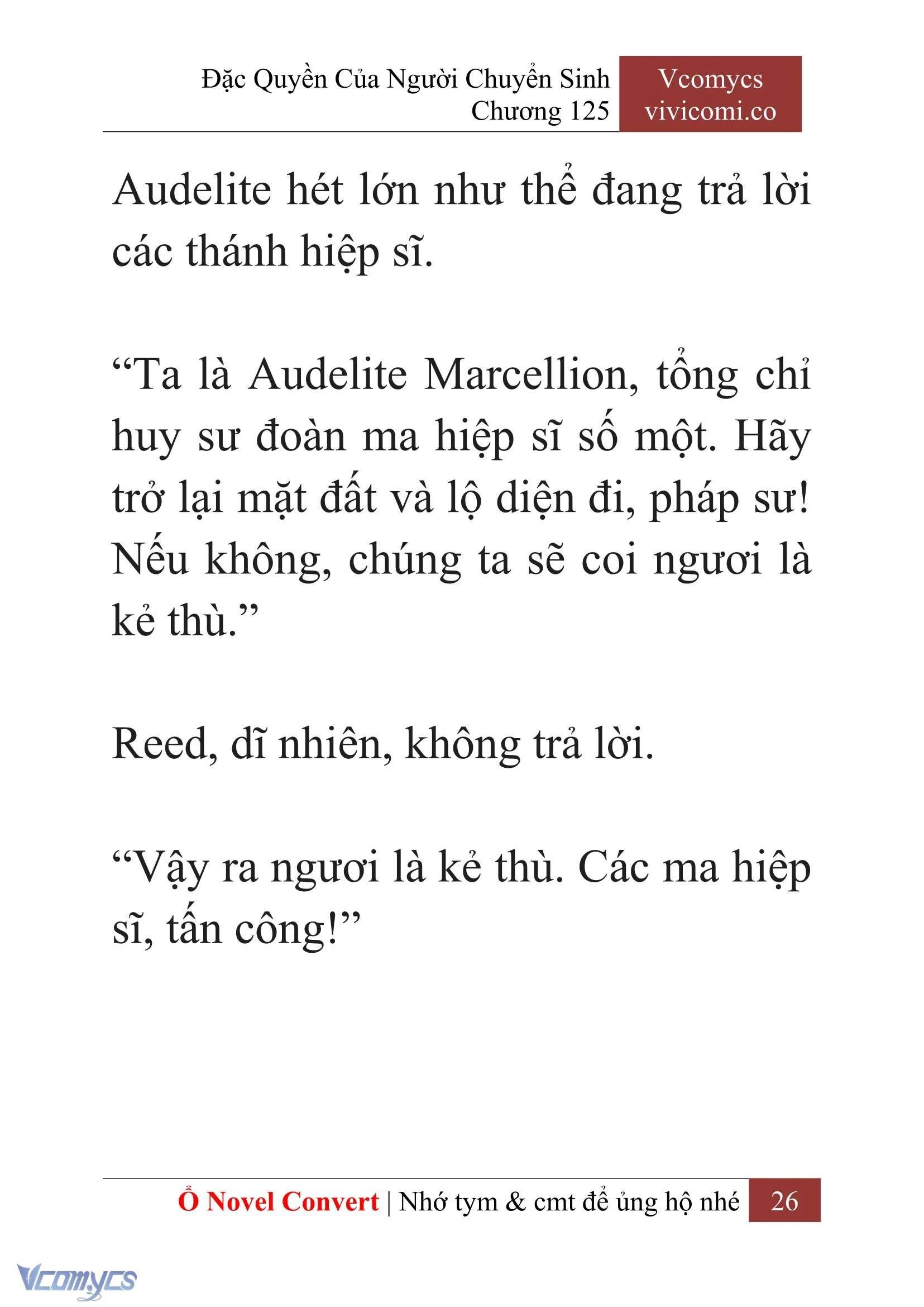 [Novel] Đặc Quyền Của Người Chuyển Sinh Chapter  125 - 28