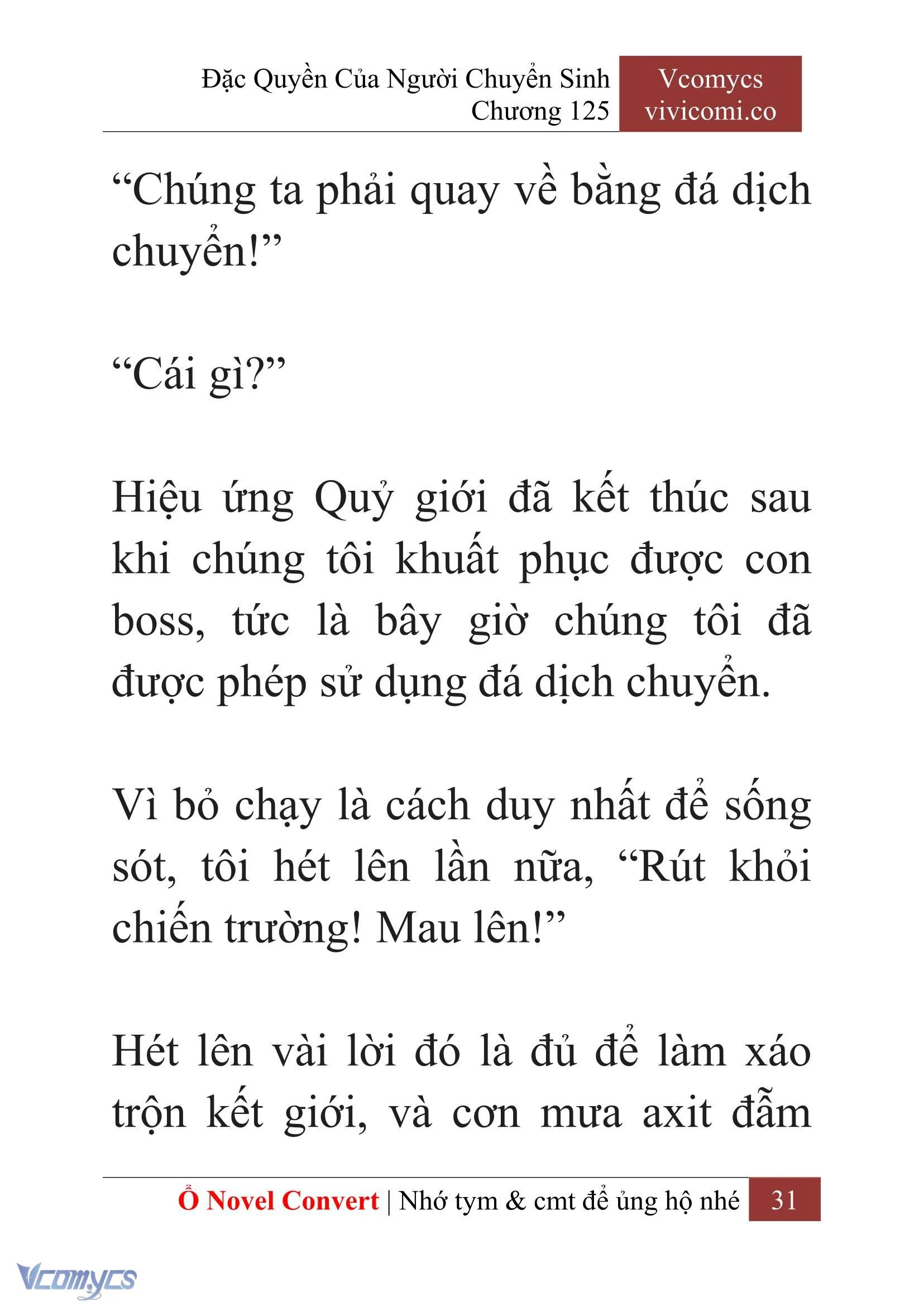 [Novel] Đặc Quyền Của Người Chuyển Sinh Chapter  125 - 33