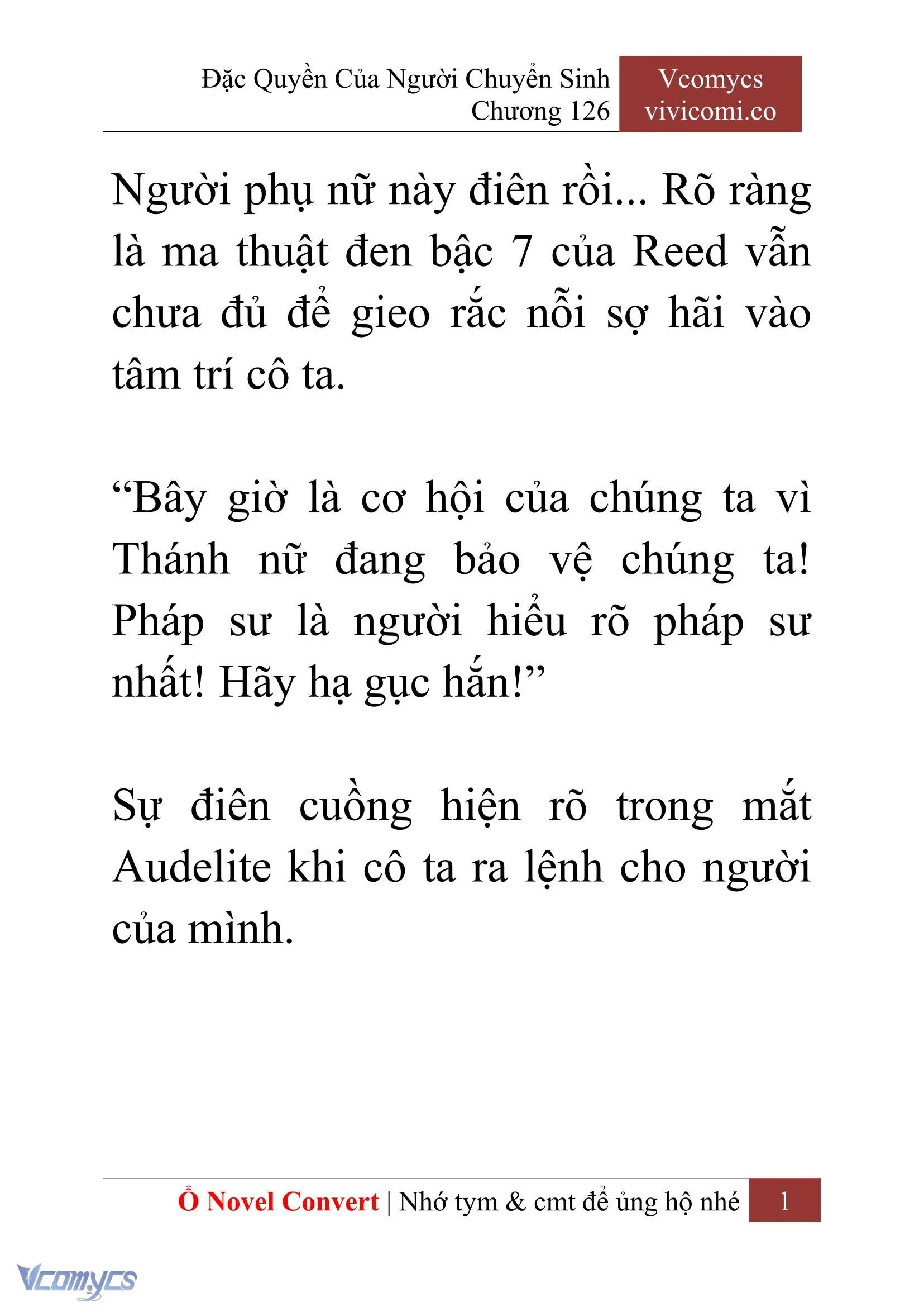 [Novel] Đặc Quyền Của Người Chuyển Sinh Chapter  126 - 3