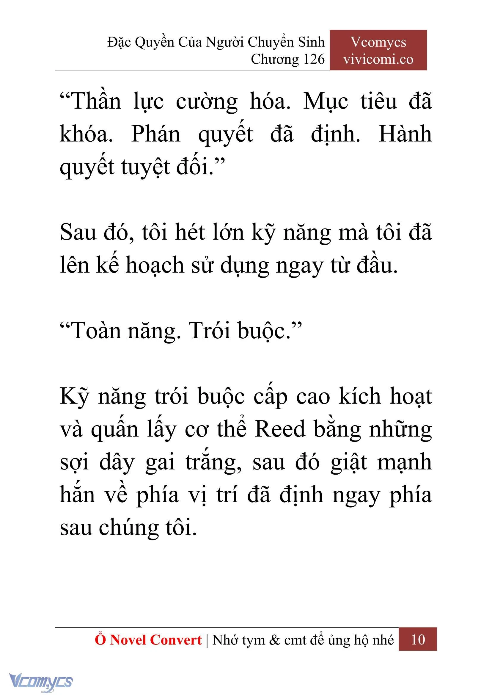 [Novel] Đặc Quyền Của Người Chuyển Sinh Chapter  126 - 12
