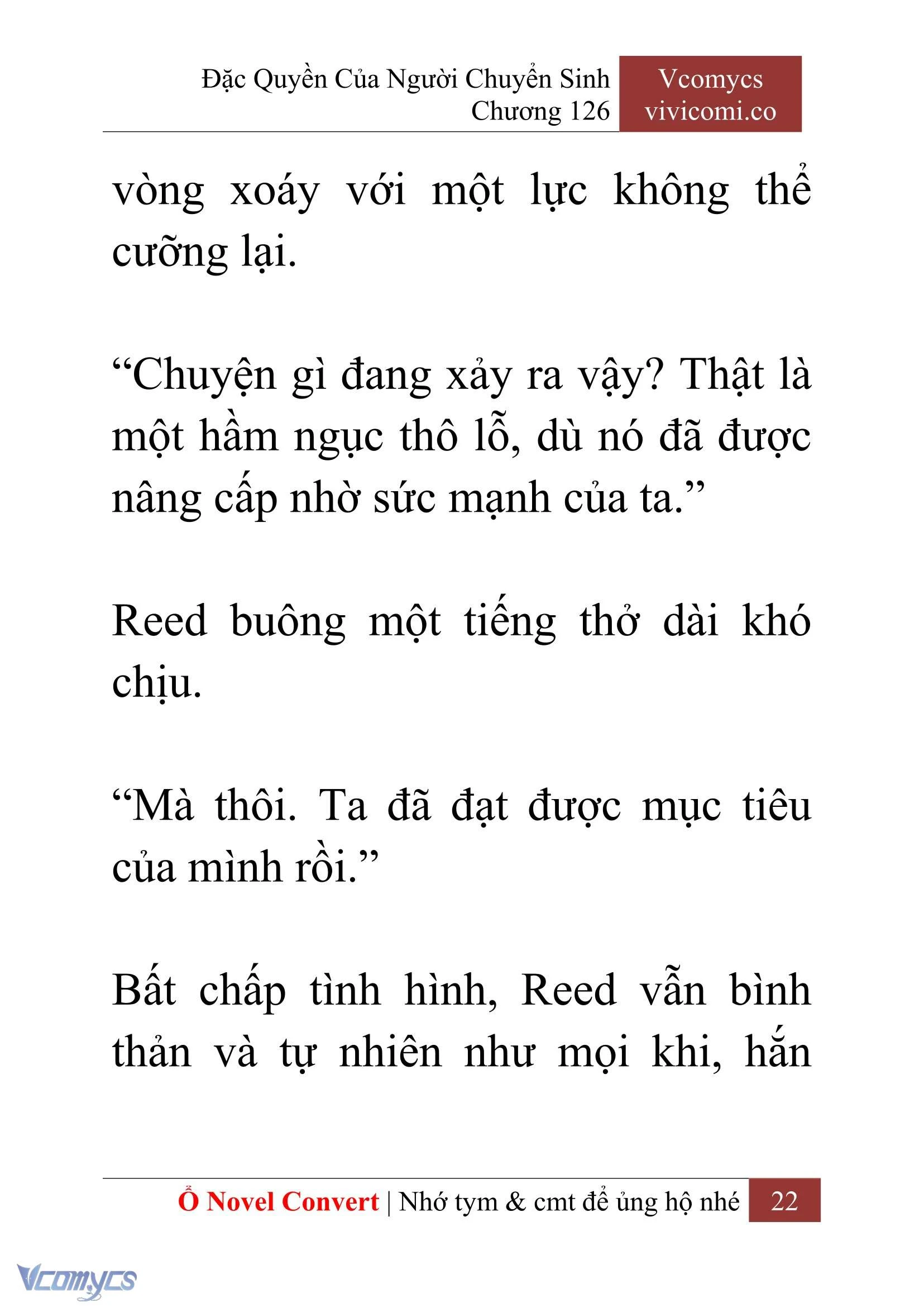 [Novel] Đặc Quyền Của Người Chuyển Sinh Chapter  126 - 24