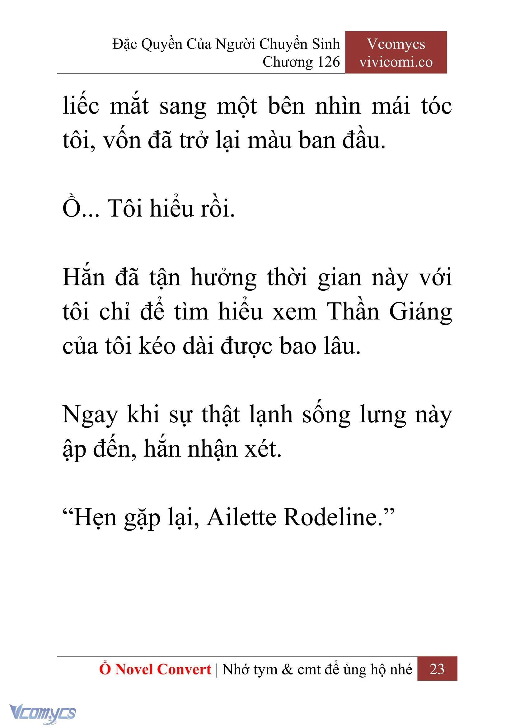 [Novel] Đặc Quyền Của Người Chuyển Sinh Chapter  126 - 25