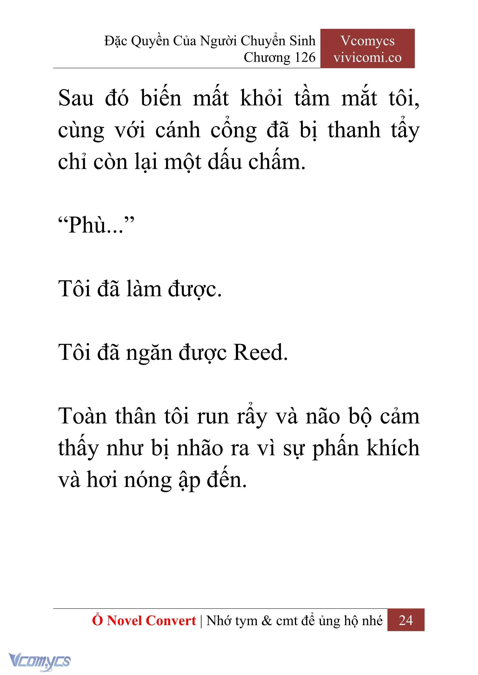 [Novel] Đặc Quyền Của Người Chuyển Sinh Chapter  126 - 26